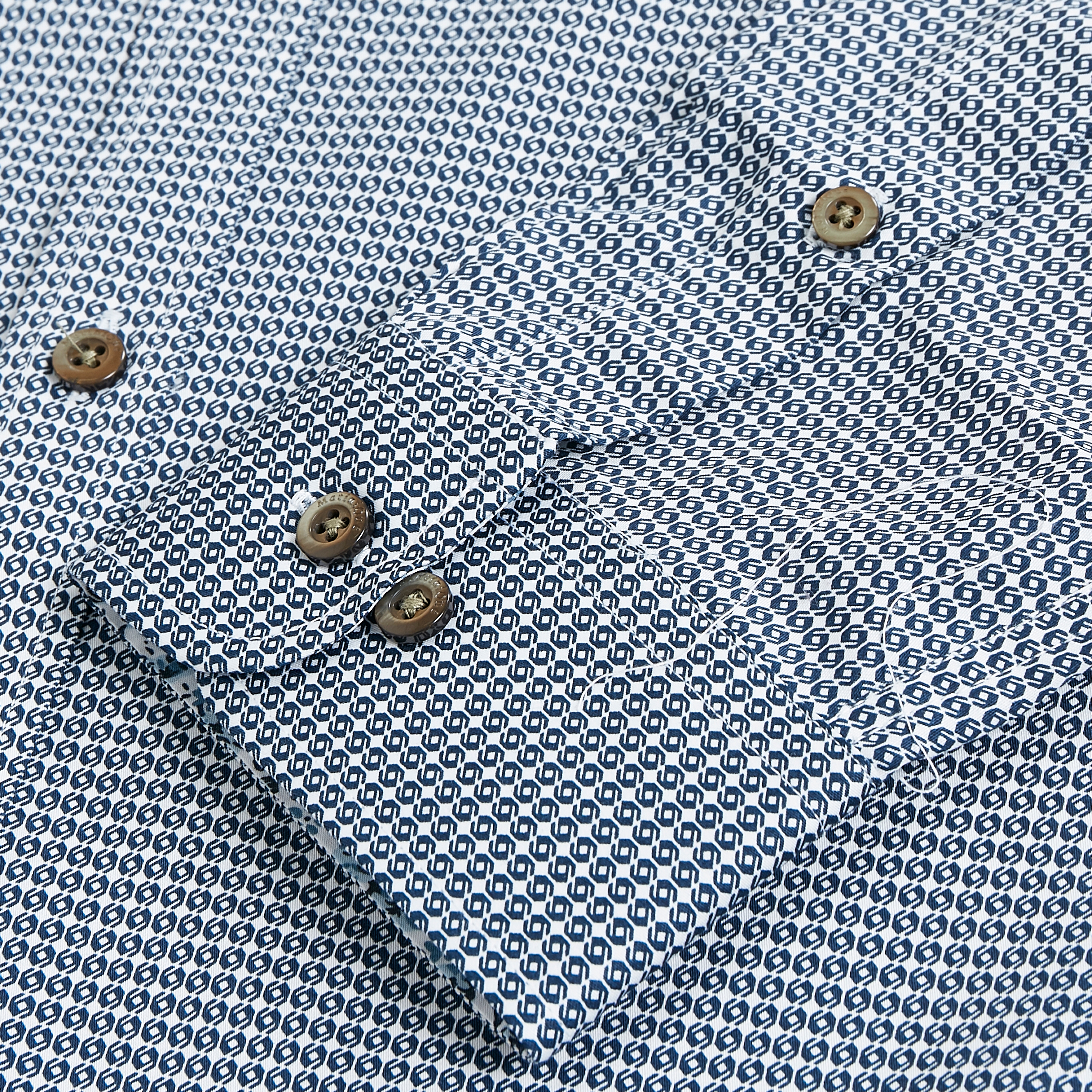 Sininen timanttikuvioinen Trostol -kauluspaita - 4