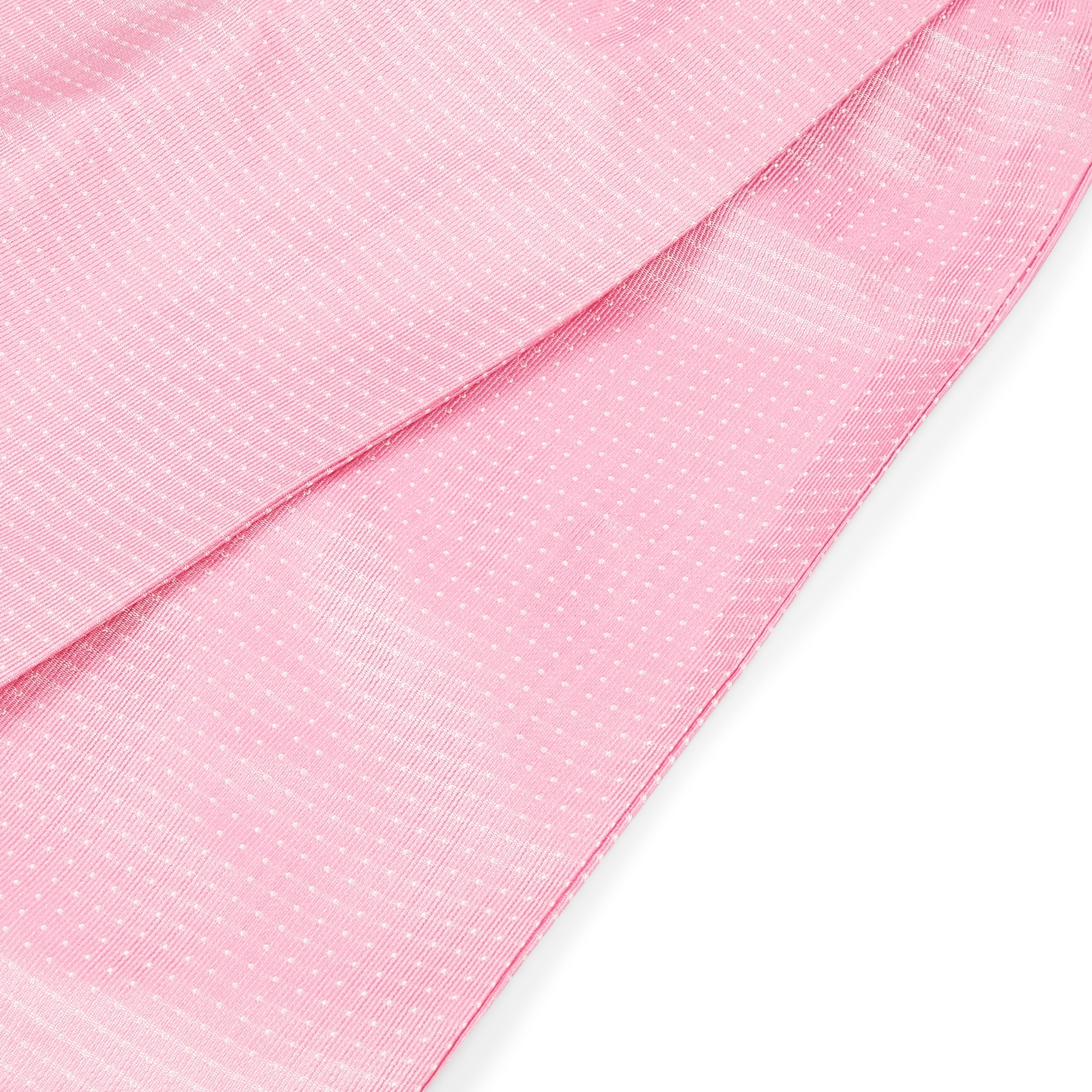 Pink Polka Dot Silk Cravat - 2