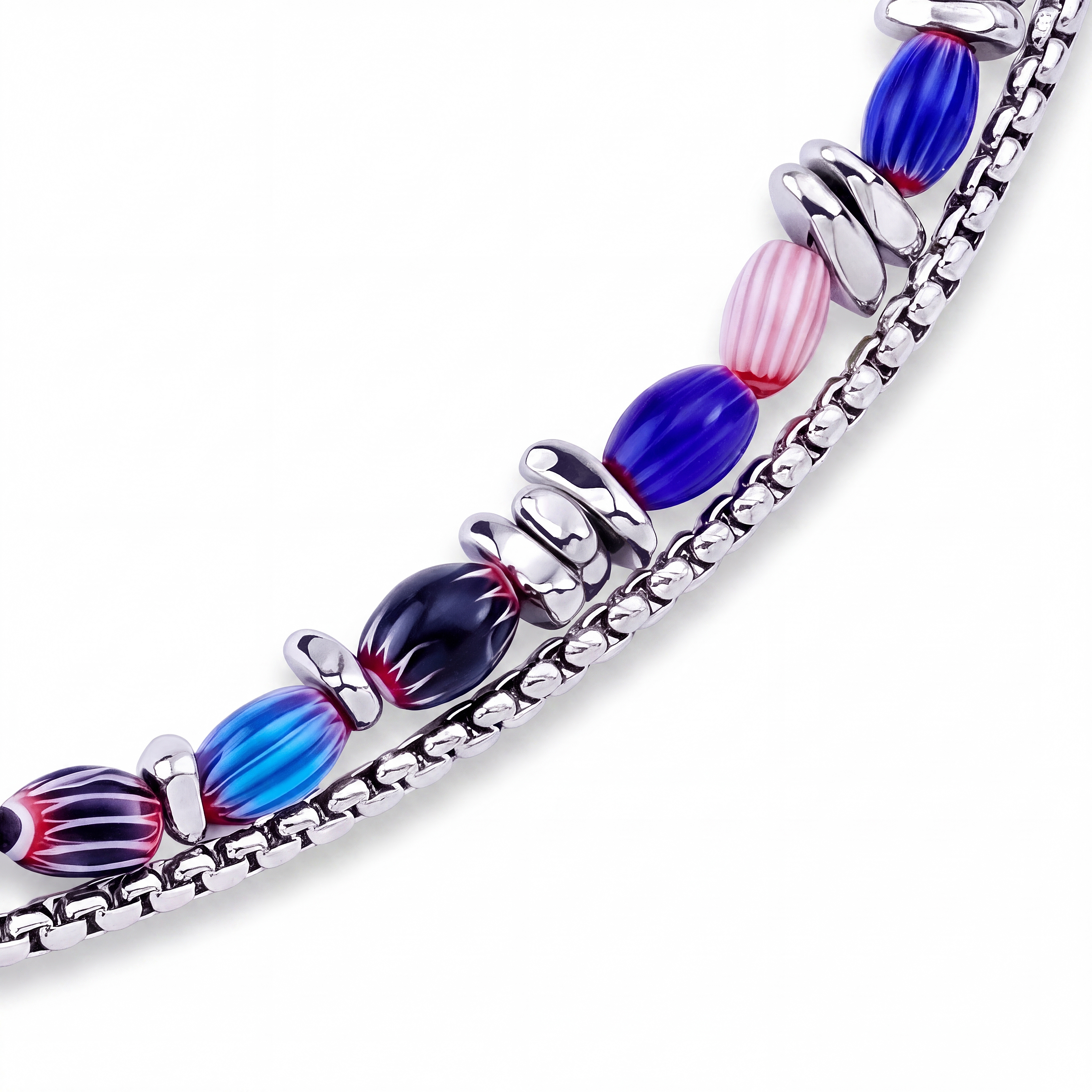 Pearlmania | Rainbow Rush meerkleurige ketting - 3