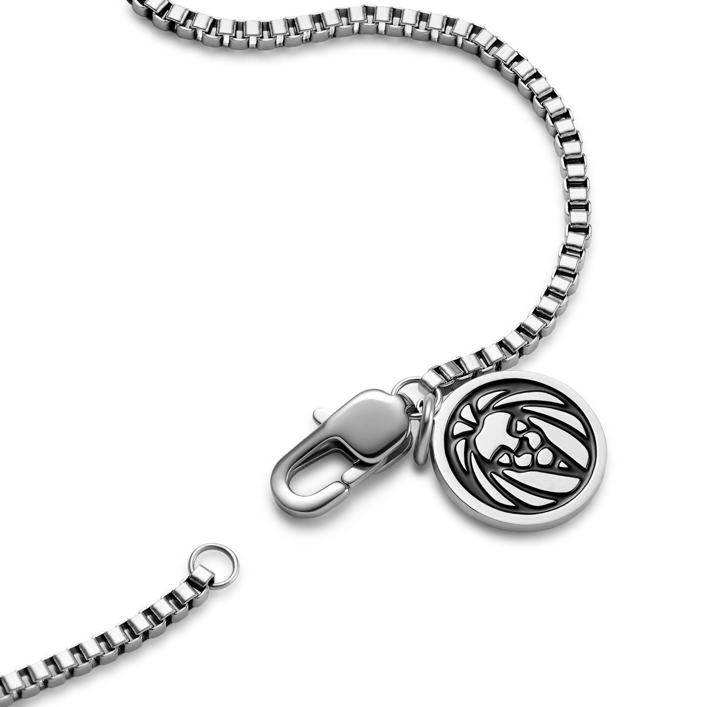 Essentials | 1/32" (1 mm) Silver-Tone Square Box Chain Bracelet - 5