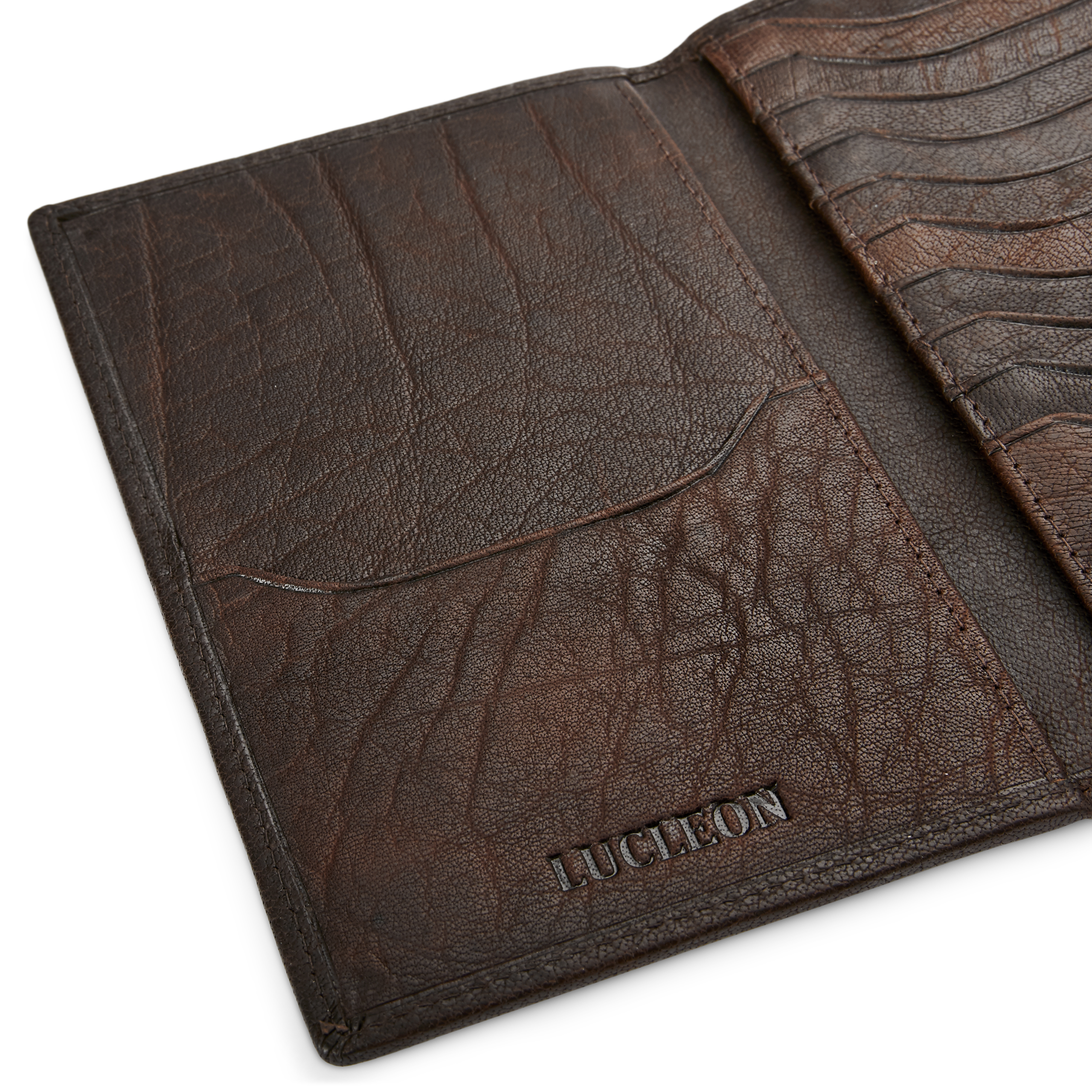 Montreal | Brown Large Leather Card Travel Wallet - 8
