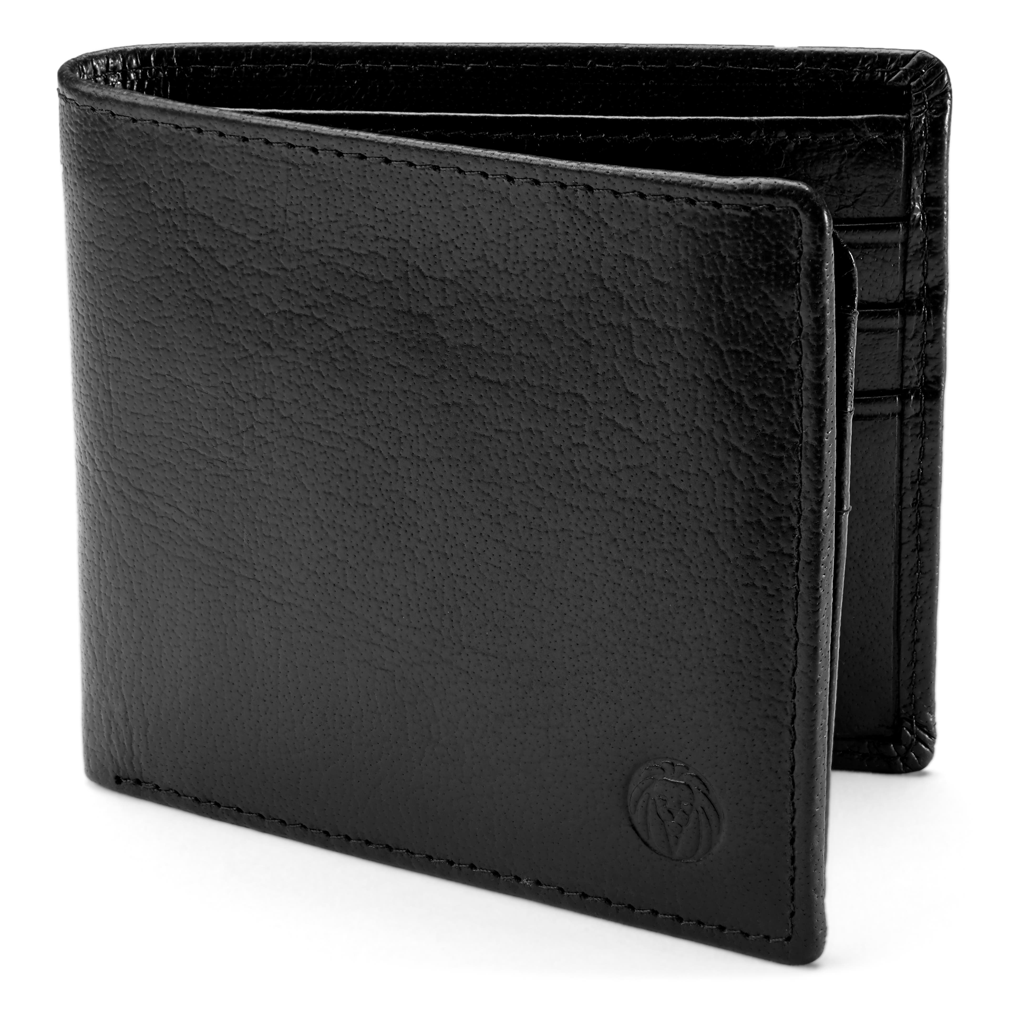 Black California Bifold Leather Wallet 