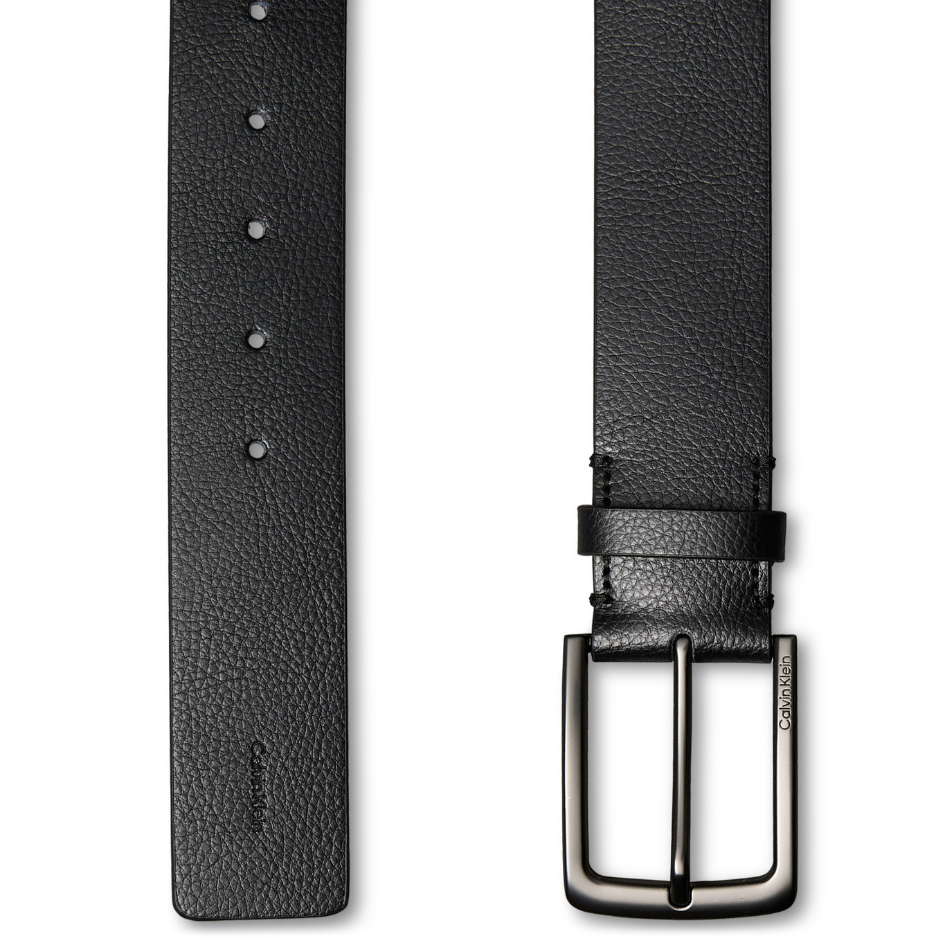 Calvin Klein | Cinturón de cuero monocromático en negro - 2