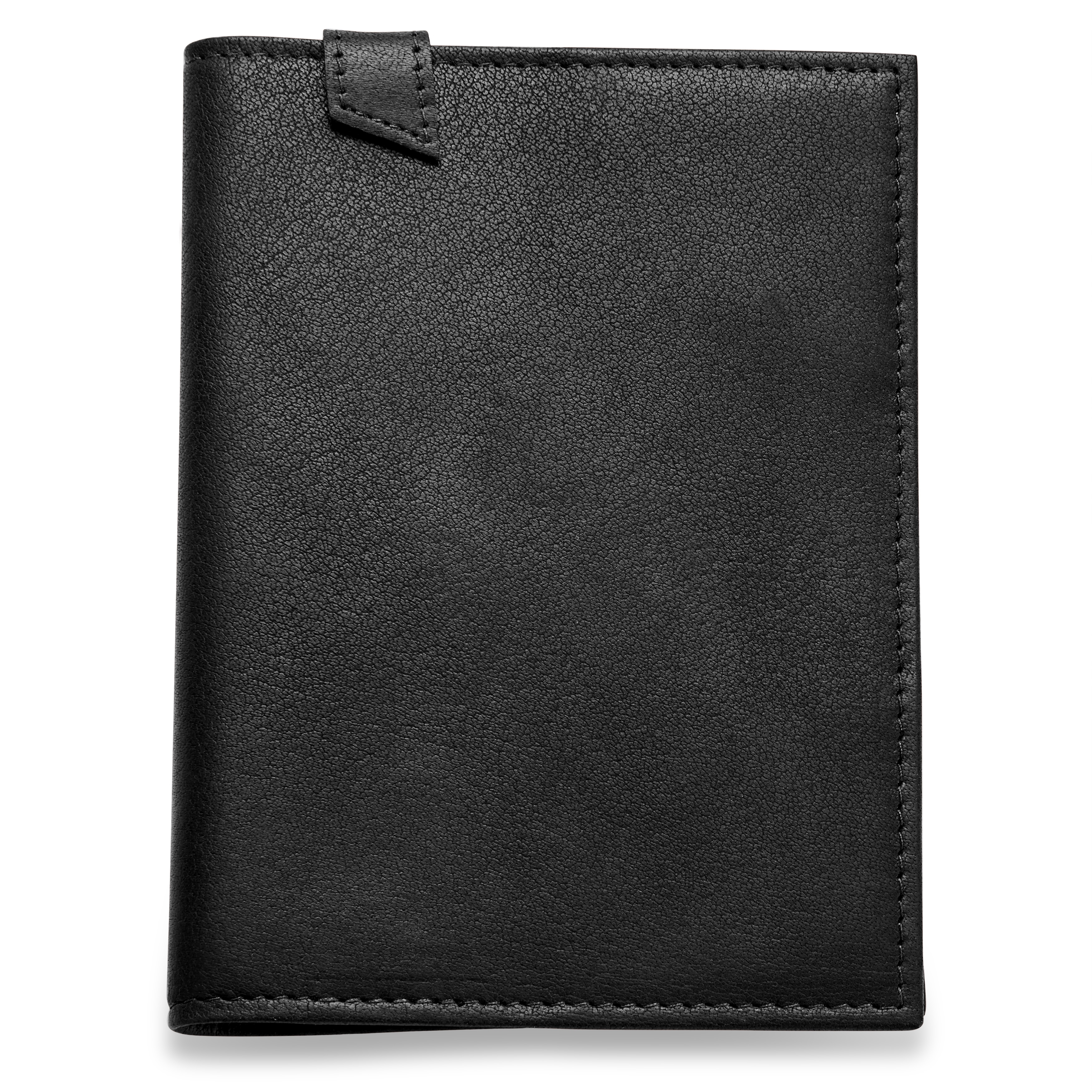 Passport Cover Black FullGrain Buffalo Leather In stock! Trendhim