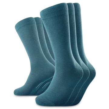 TrueFeel | 3-pack diepblauwe katoenen middelhoge sokken TrueFeel | 3-pack diepblauwe katoenen middelhoge sokken