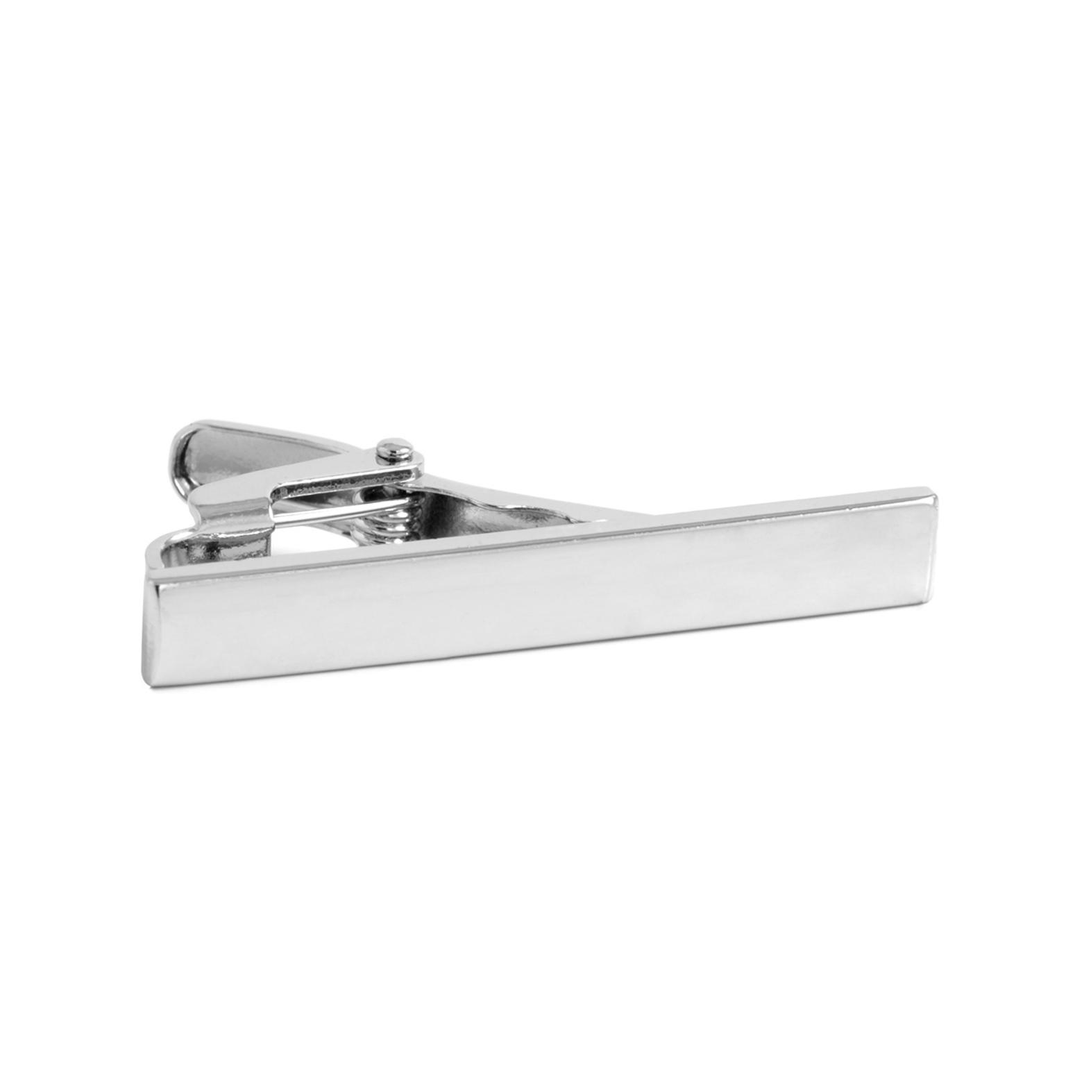 Polished Silver-Tone 4 cm Tie Clip Polished Silver-Tone 4 cm Tie Clip