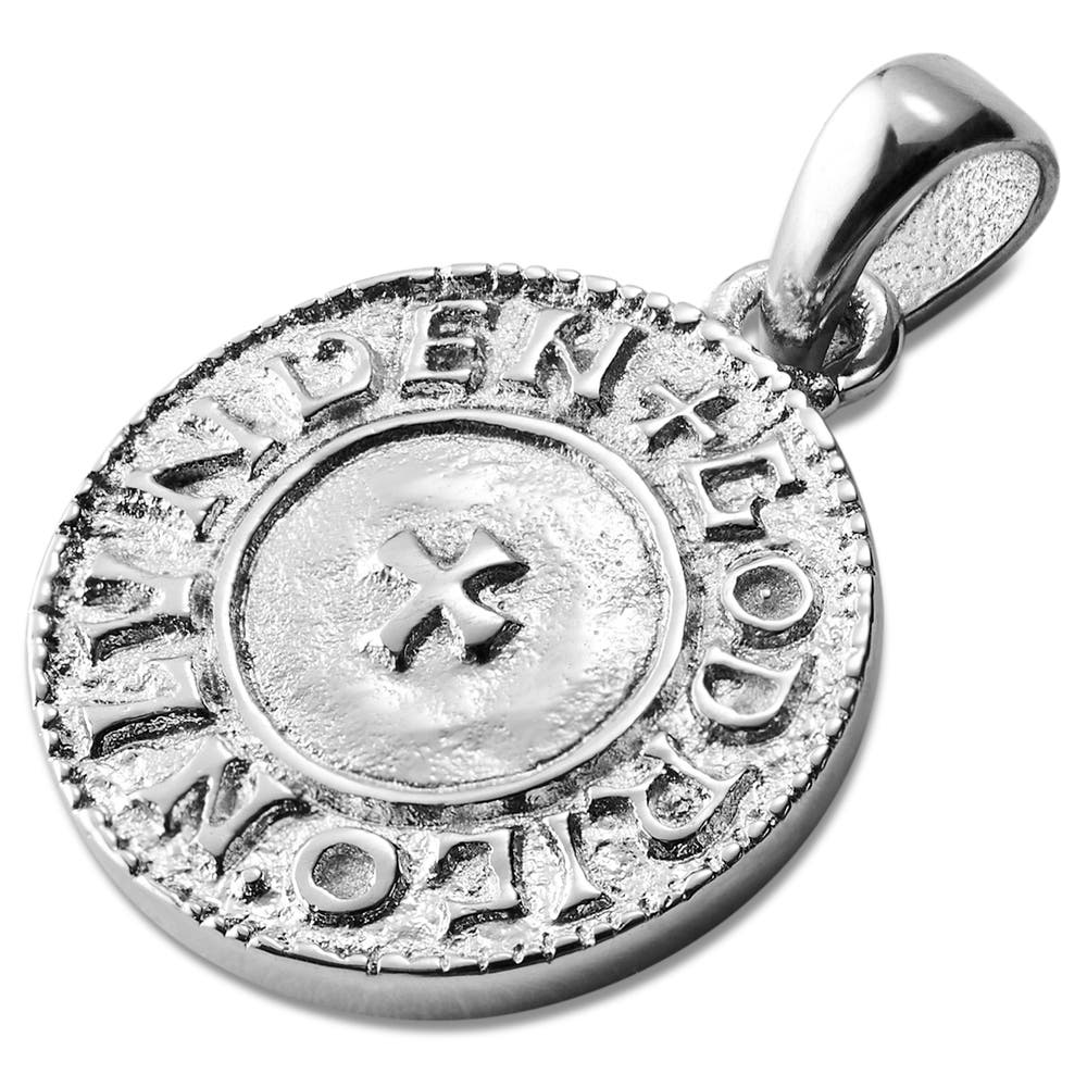hover: Les Makt Silver-Tone Viking Coin Pendant hover: Les Makt Silver-Tone Viking Coin Pendant