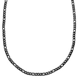 Curtis Amager Gunmetal Figaro Chain Necklace