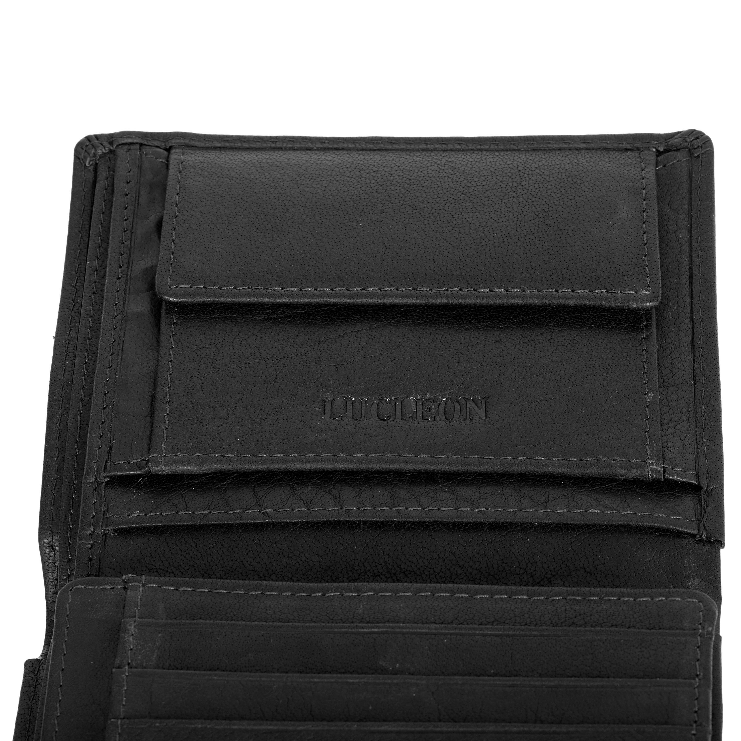 Μαύρο Δερμάτινο Πορτοφόλι Montreal Rustic RFID - 15