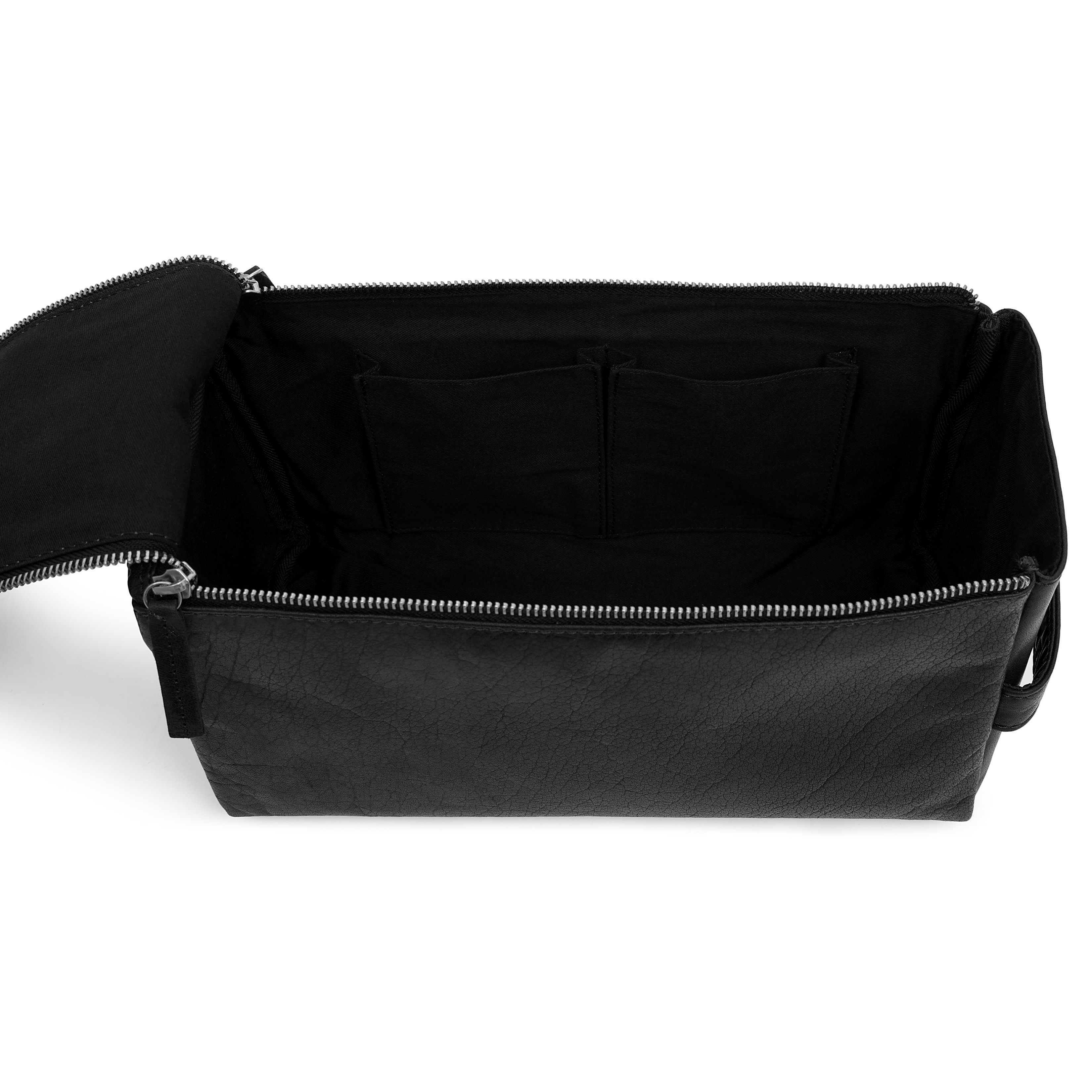 Montreal XL Svart Toalettmappe av Skinn - 6