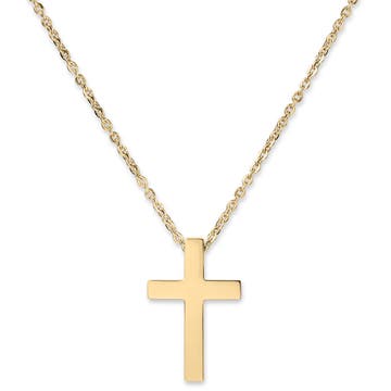 Classic Gold-Tone Cross Necklace Classic Gold-Tone Cross Necklace