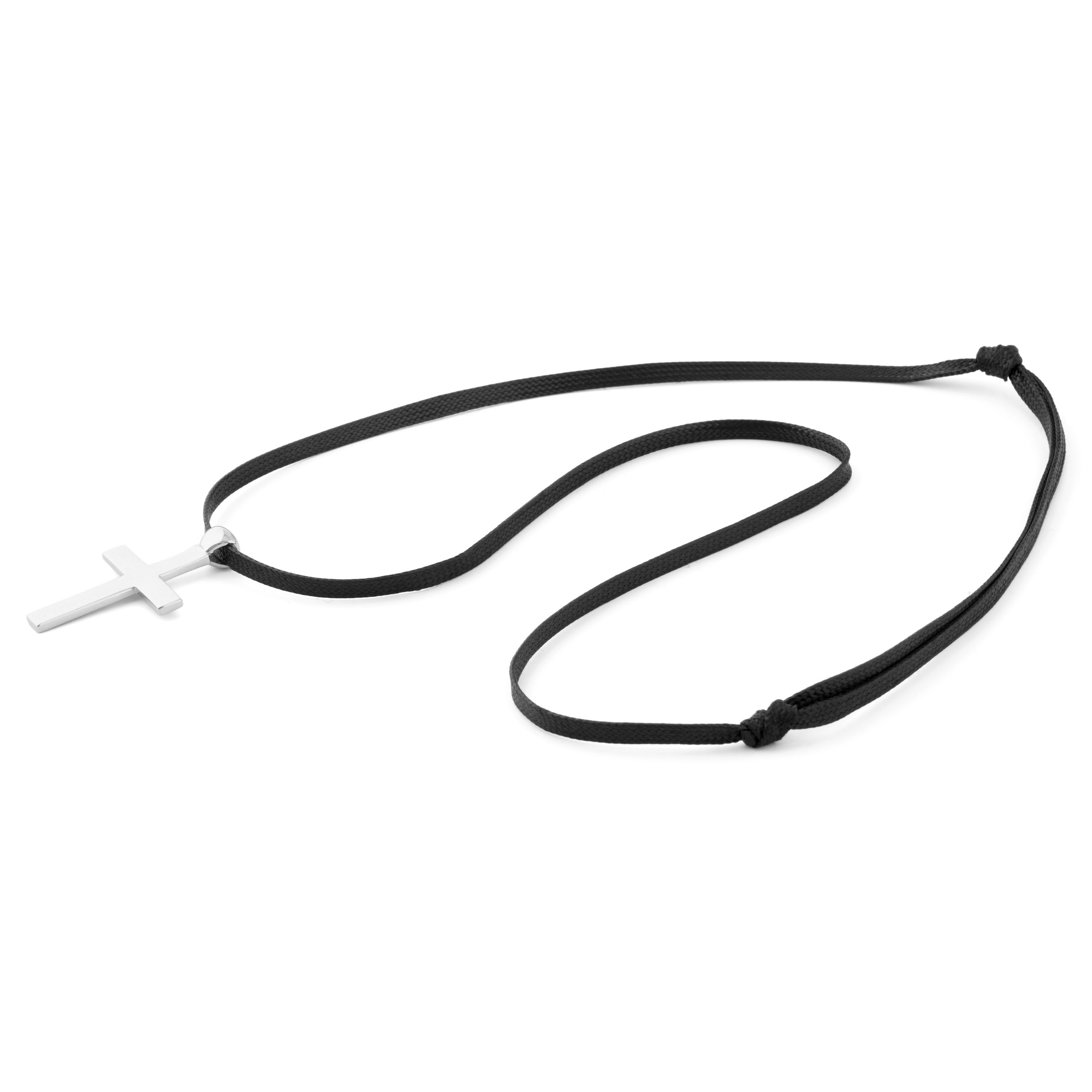 925er Silber Dünnes Kreuz - 4