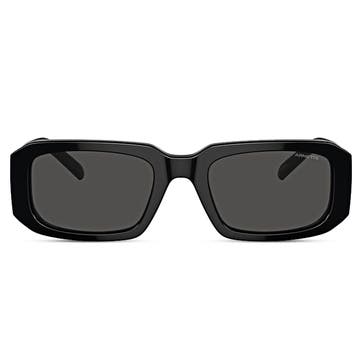 Black Thick-Rimmed Hexagonal Sunglasses | Arnette 0AN4318 Black Thick-Rimmed Hexagonal Sunglasses | Arnette 0AN4318