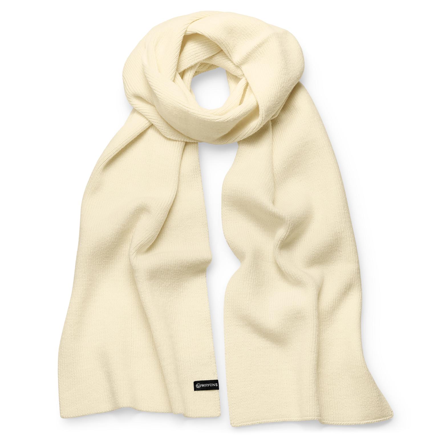 Baltic | Kreminis plono mezgimo akrilo šalikas Baltic | Kreminis plono mezgimo akrilo šalikas