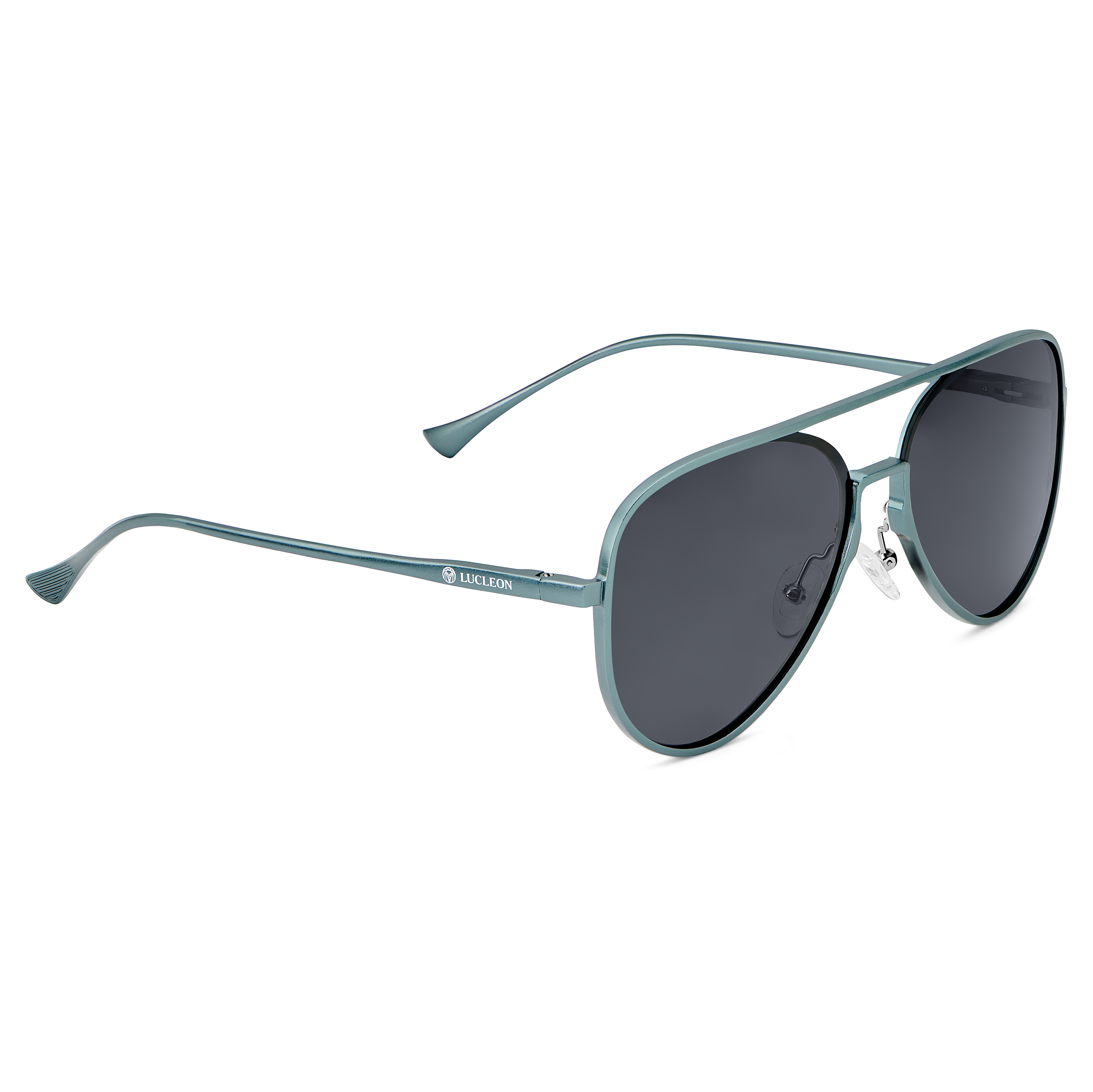 Gunmetal Γκρι Πολωτικά Γυαλιά Ηλίου Aviator - 3