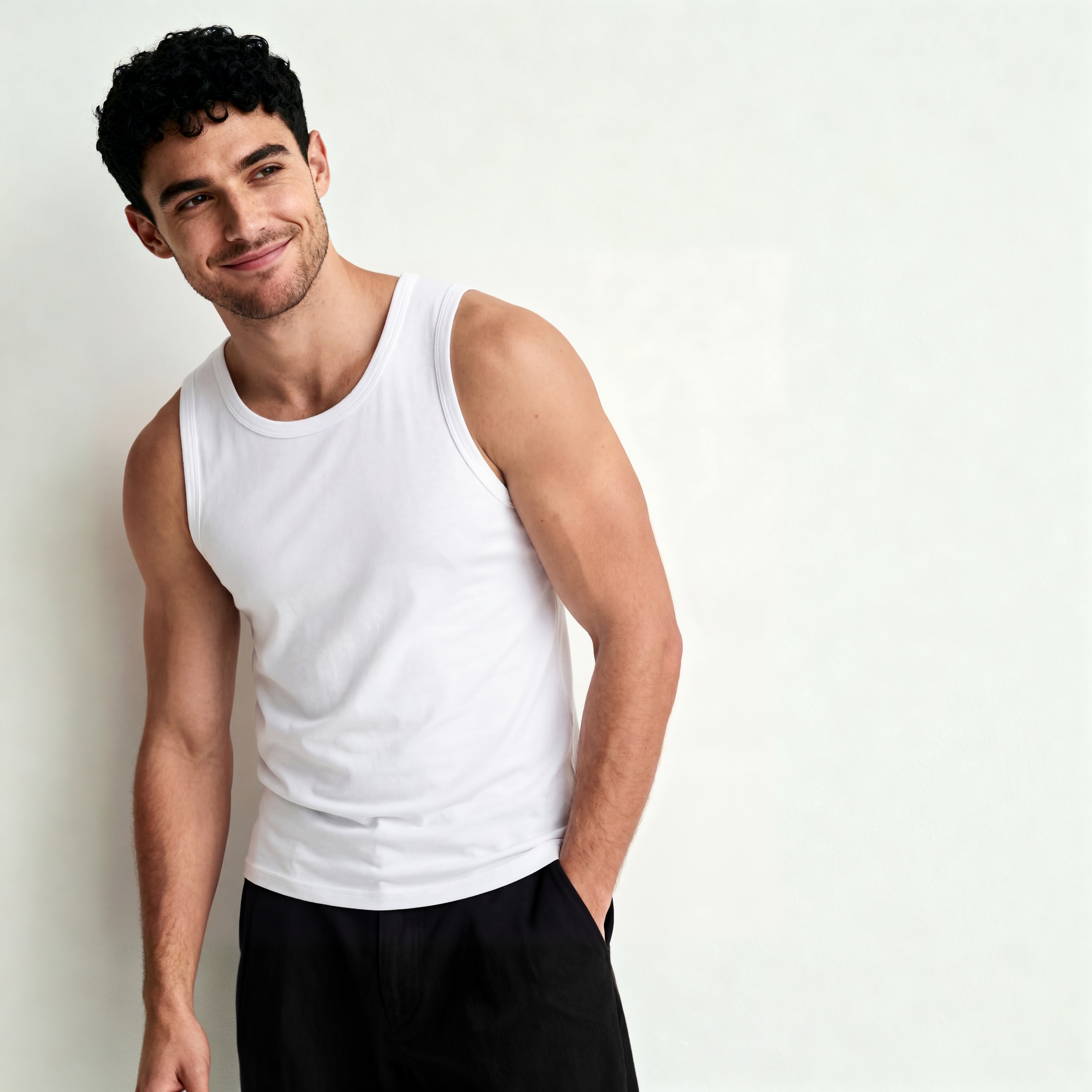 TrueFeel | White Cotton Tank Top - 3