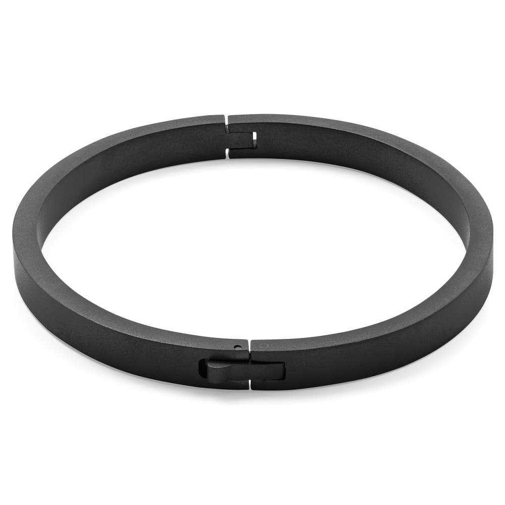 hover: Arie Matte Black Bangle Bracelet hover: Arie Matte Black Bangle Bracelet