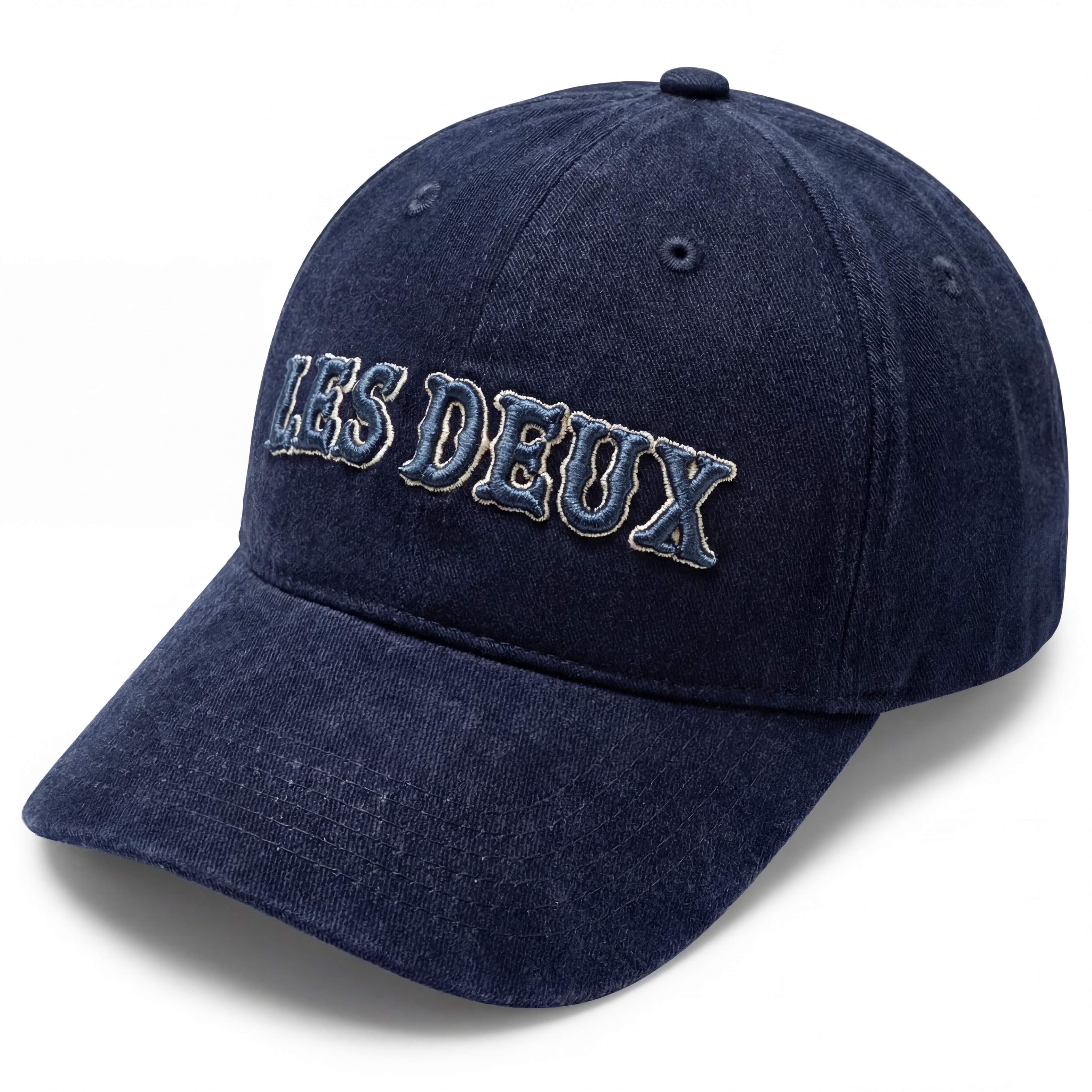 Les Deux | Cappello da baseball blu navy con logo colorato