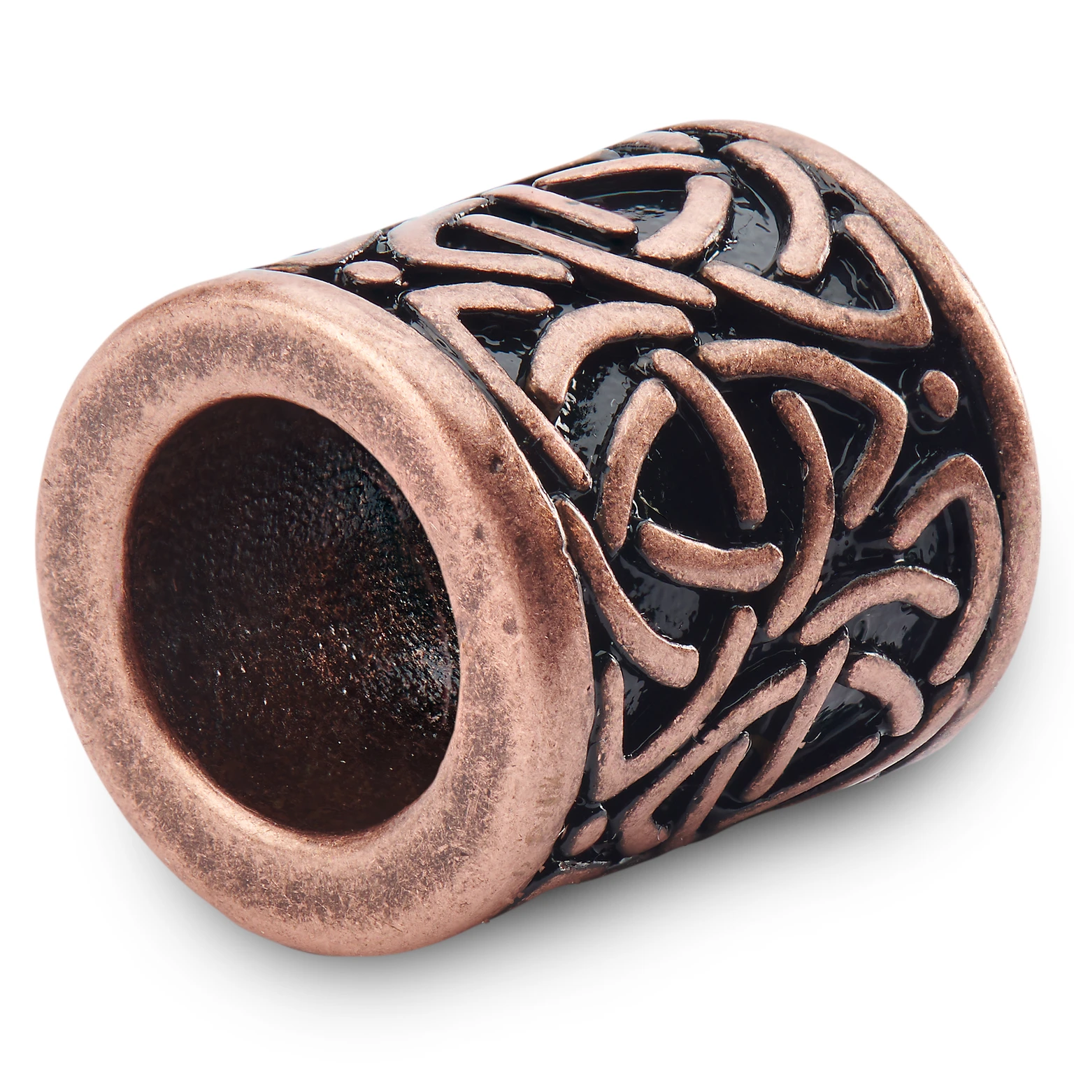 Bague de barbe couleur bronze à Motif Noeud Celtique Bague de barbe couleur bronze à Motif Noeud Celtique