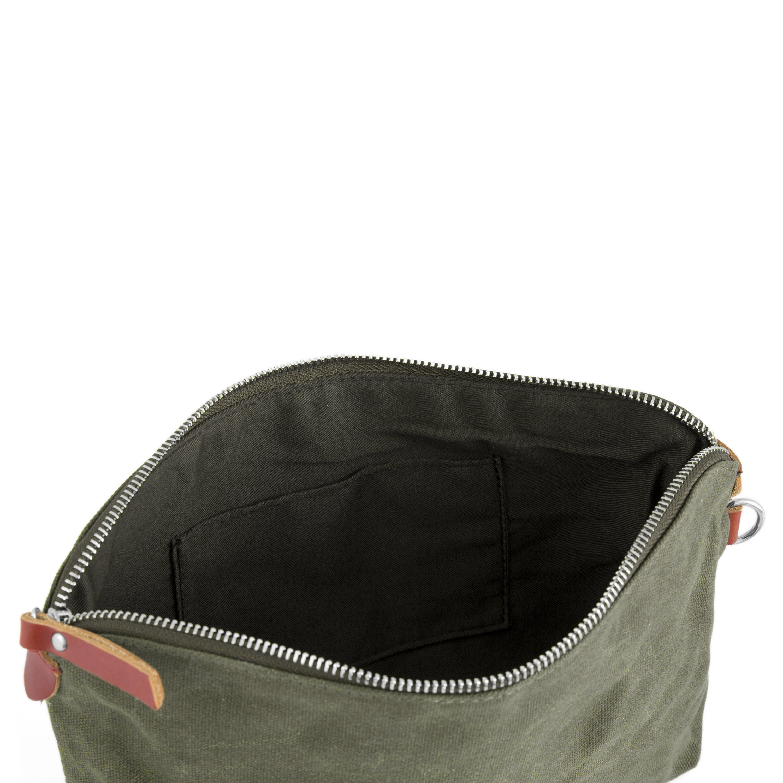 Olive Drexel Waxed Canvas Washbag - 9