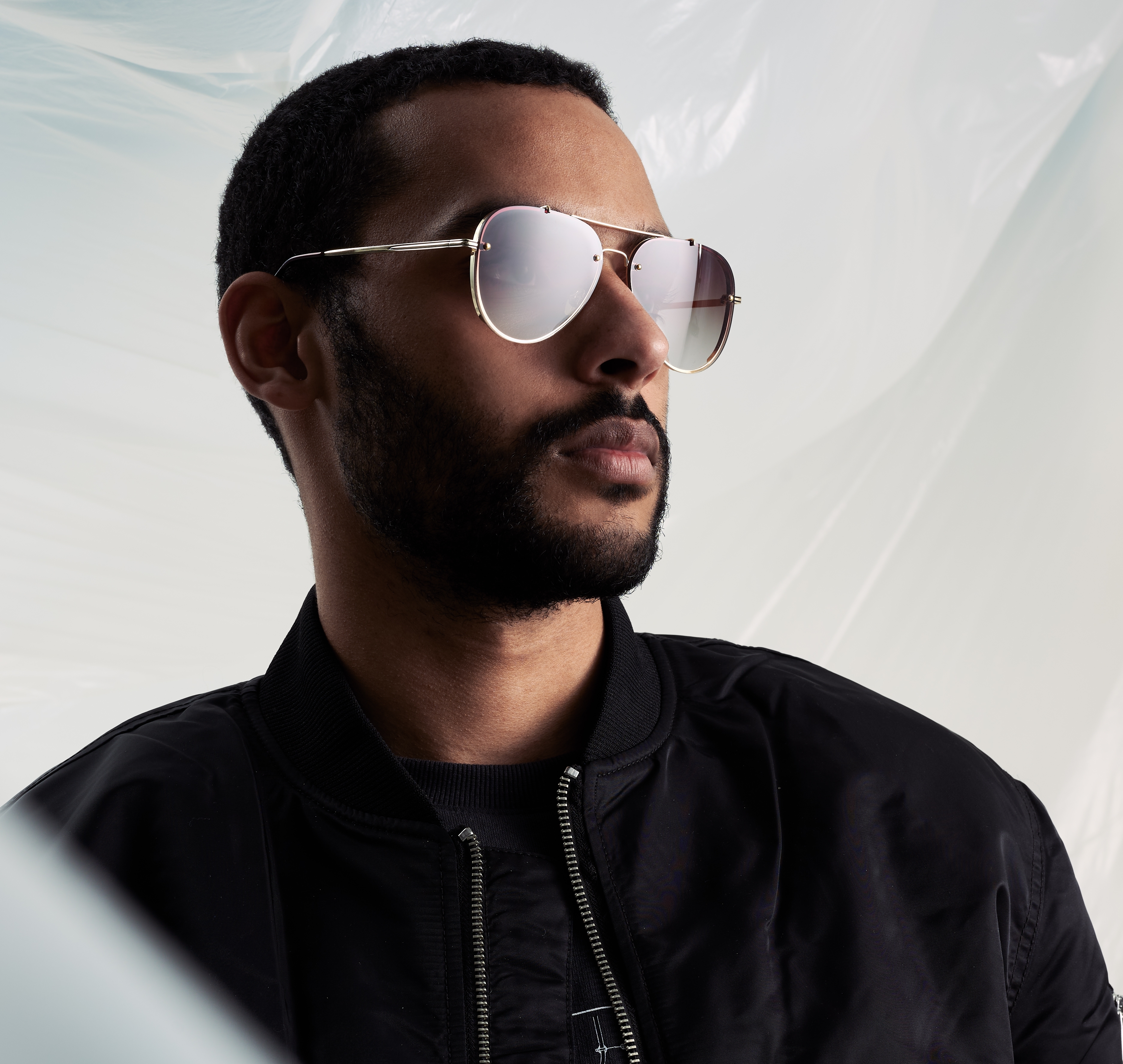 Sluneční brýle Aviator stříbrné barvy s kouřovými gradientními čočkami  - 3