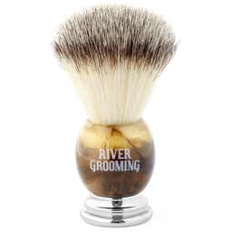 Brown & Beige Synthetic Shaving Brush