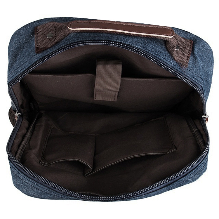 Compact Denim Blue Canvas Backpack | In stock! | Trendhim