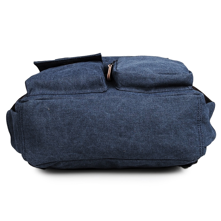Blauwe Compacte Denim Backpack - 5