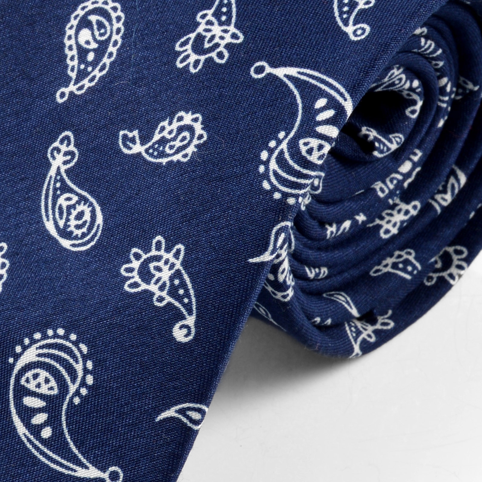 Blaue Paisley Krawatte - 2