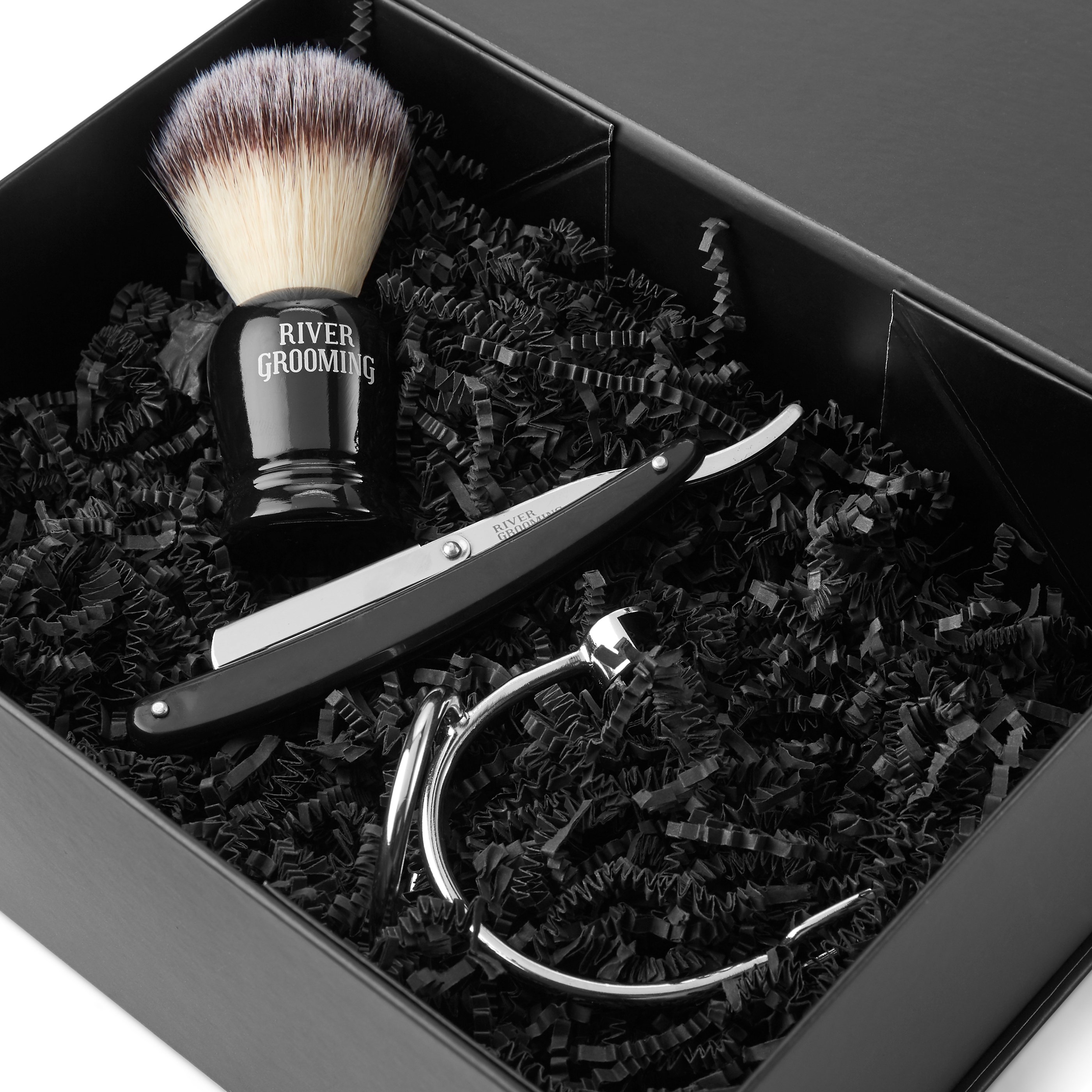 Kit de afeitado sencillo negro - 2