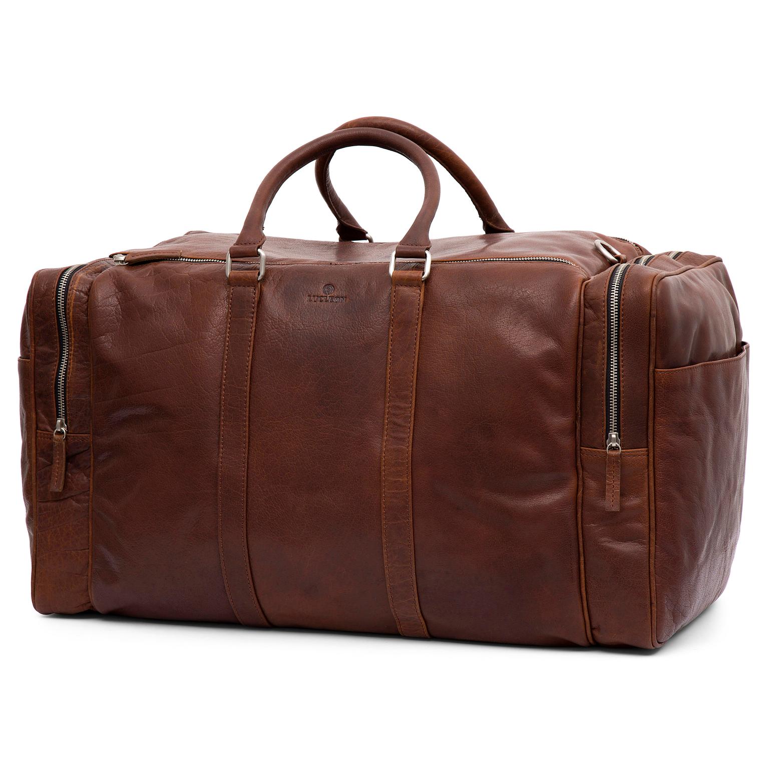 Sac de weekend XL Montréal en cuir marron Sac de weekend XL Montréal en cuir marron