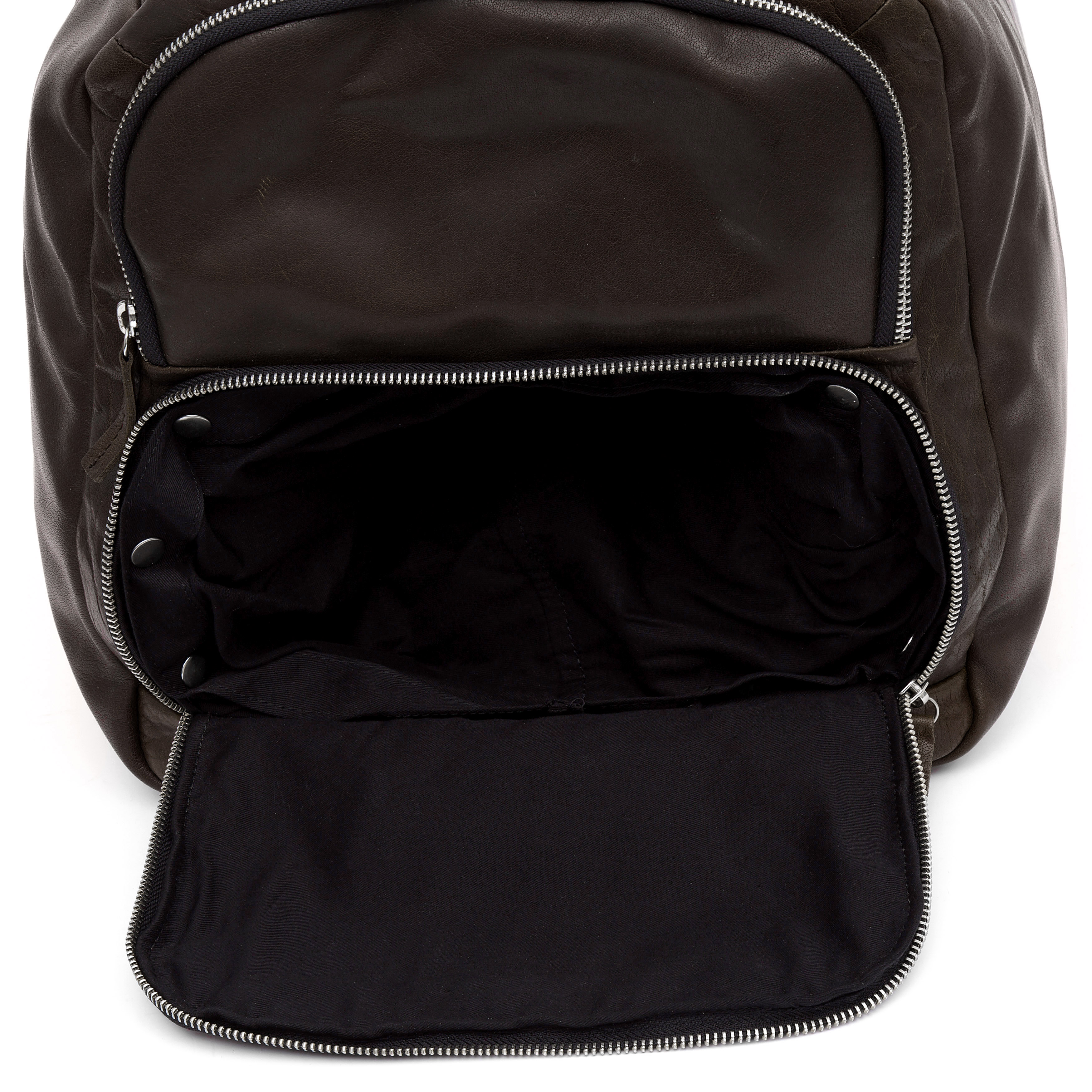 Μεγάλη Σκούρα Καφέ Δερμάτινη Τσάντα Montreal Duffel - 11
