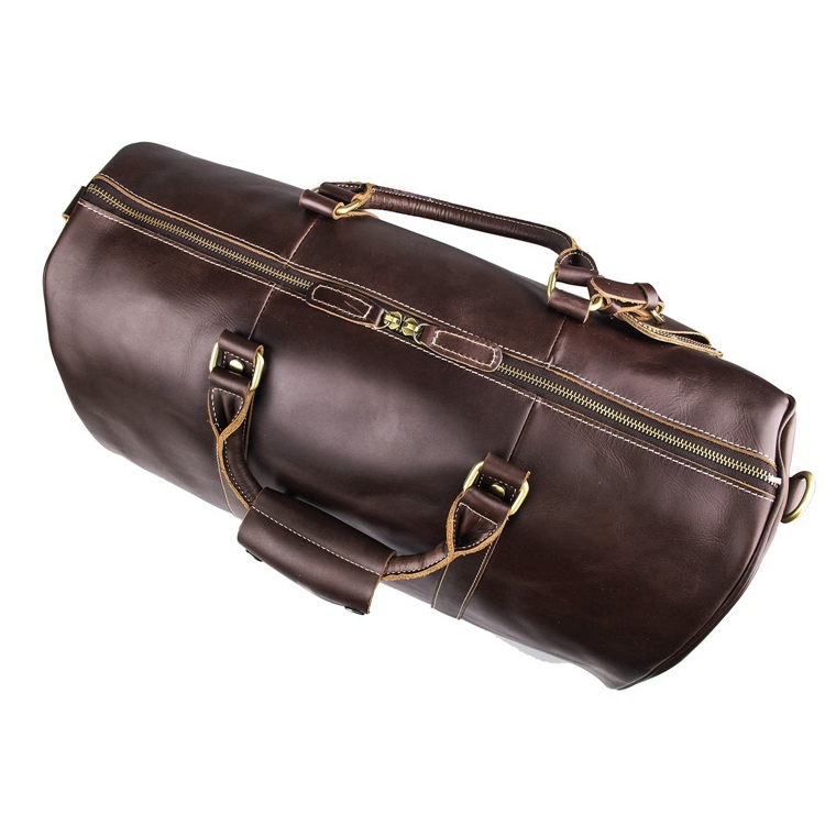 Canvas & Leather Travel Holdall - 6