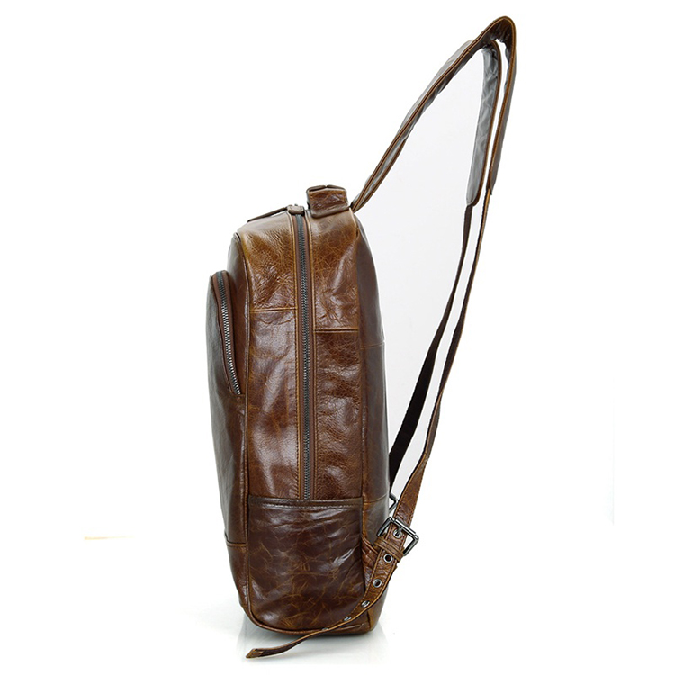 Vintageruskea nahkareppu - 10