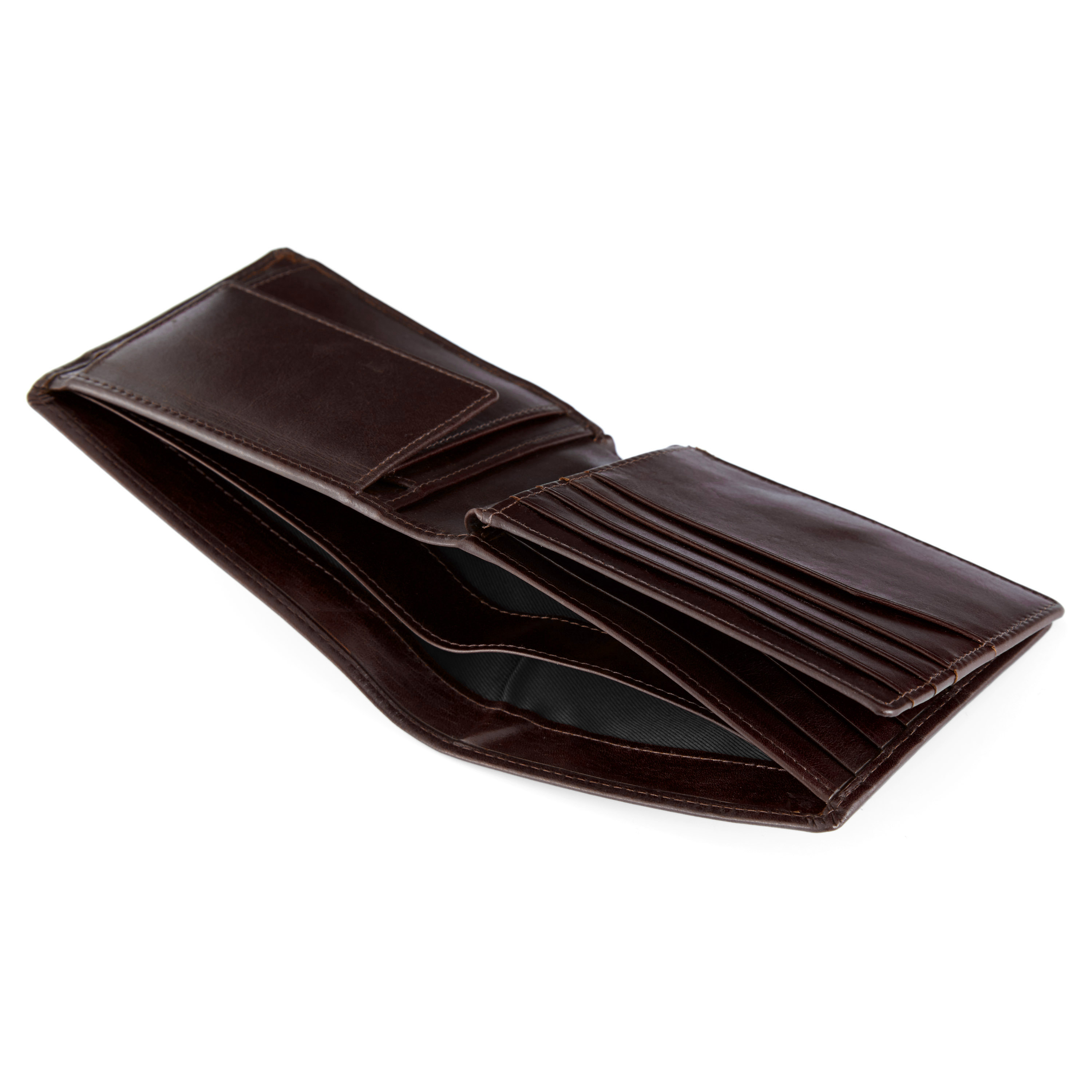 Dark Brown Tommy Jasper Leather Wallet - 12