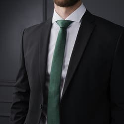 Cravatta verde a pois Disponibile! Tailor Toki1