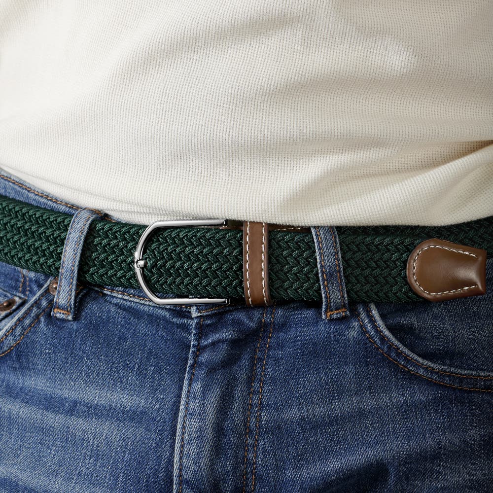hover: Green Canvas Elastic Belt hover: Green Canvas Elastic Belt