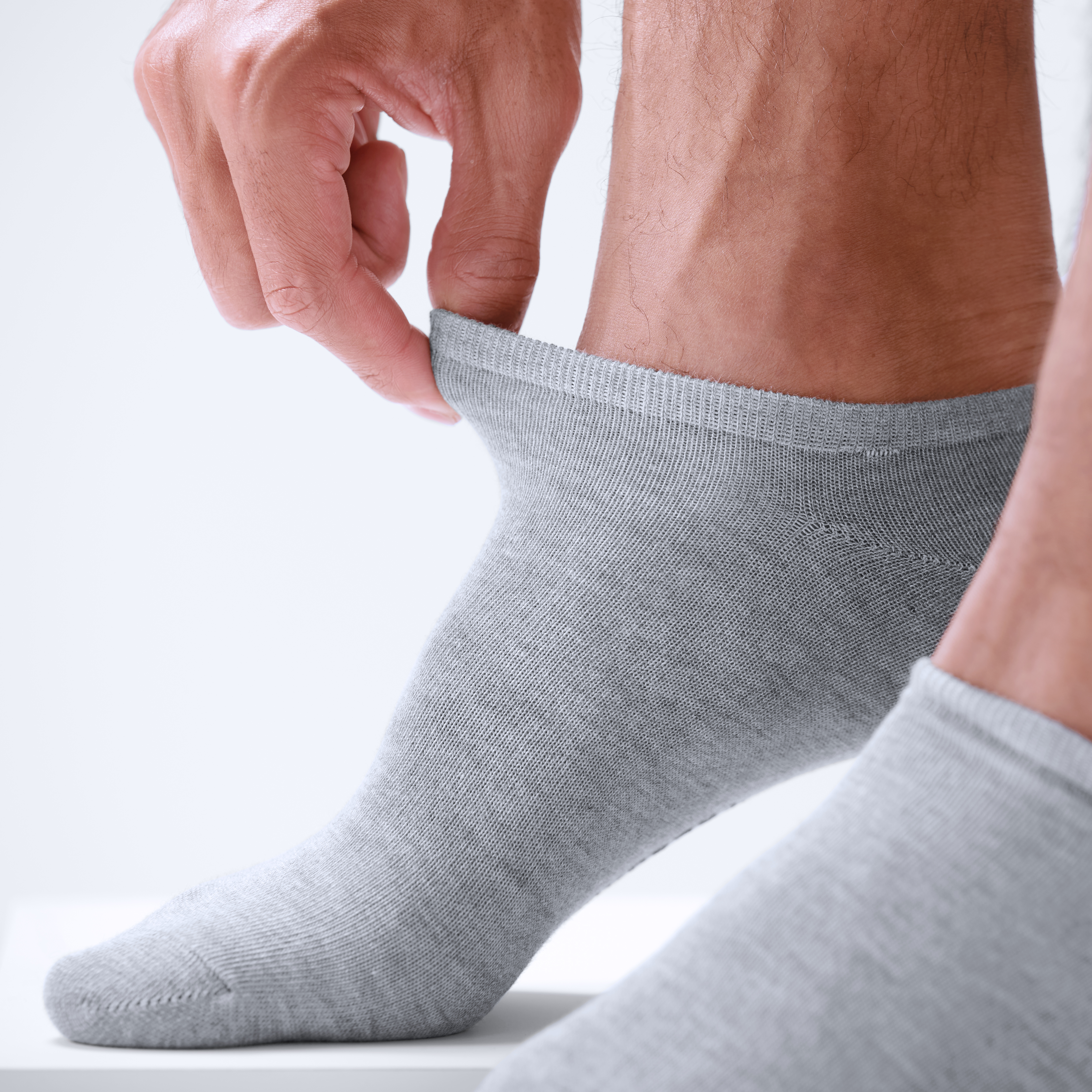 FreeFeel | Lichtgrijze bamboe enkelsokken - 6
