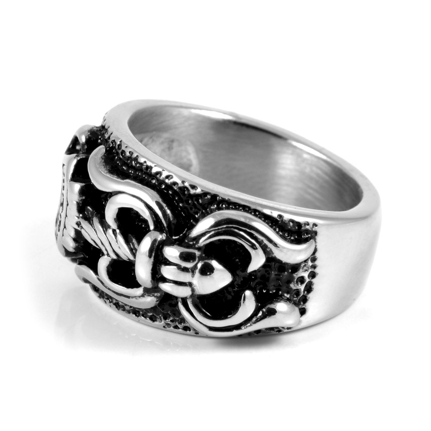 Chevalière en acier sceau royal - 1