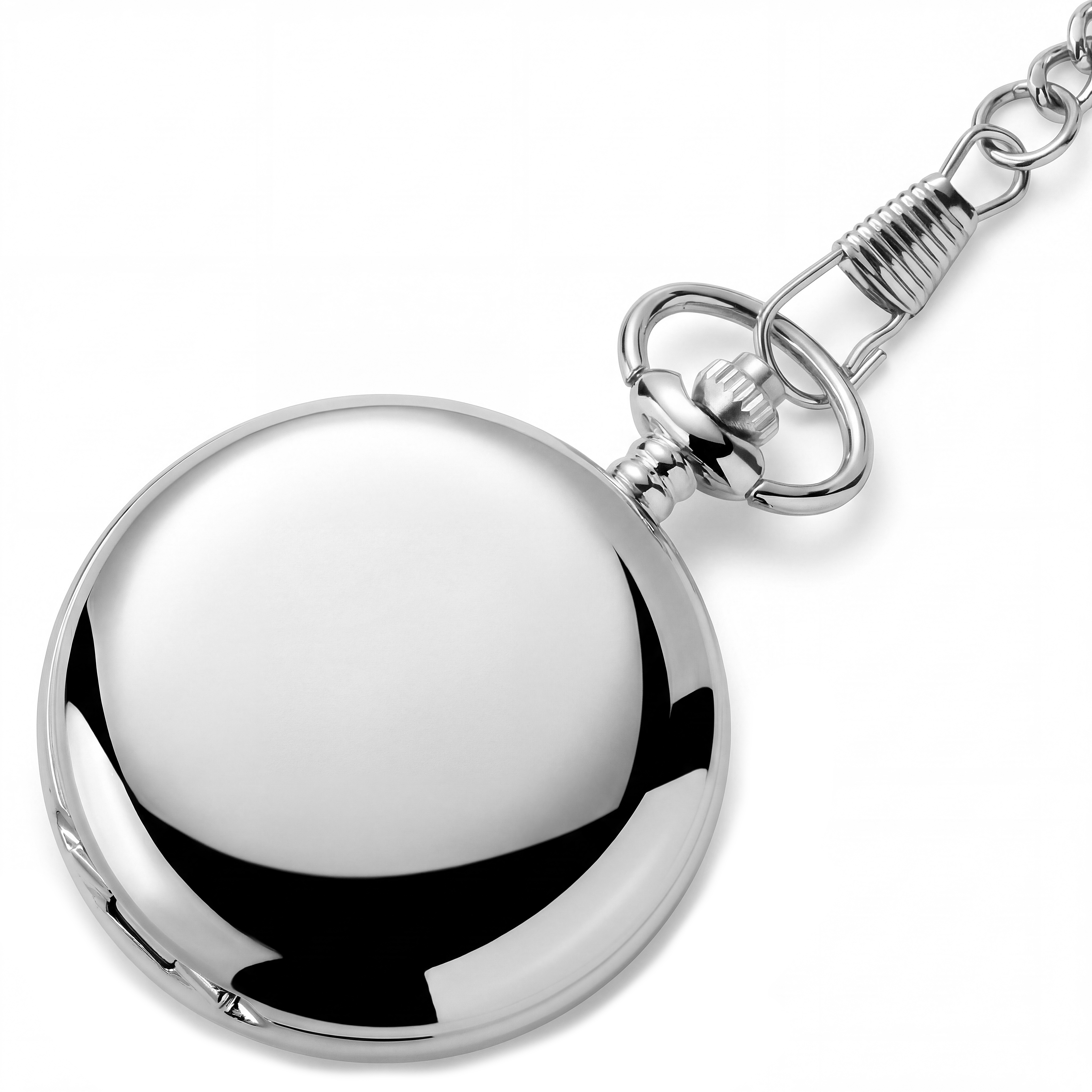 Skryté kapesní hodinky stříbrné barvy - 4