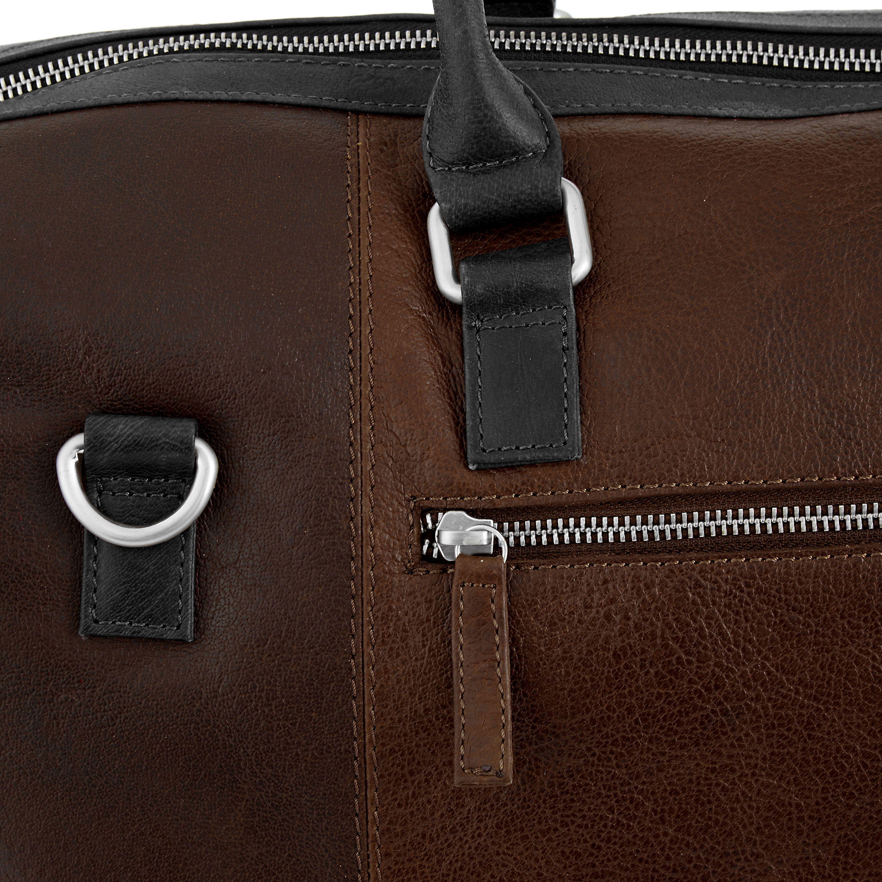Borsa weekend California marrone e nera  - 9