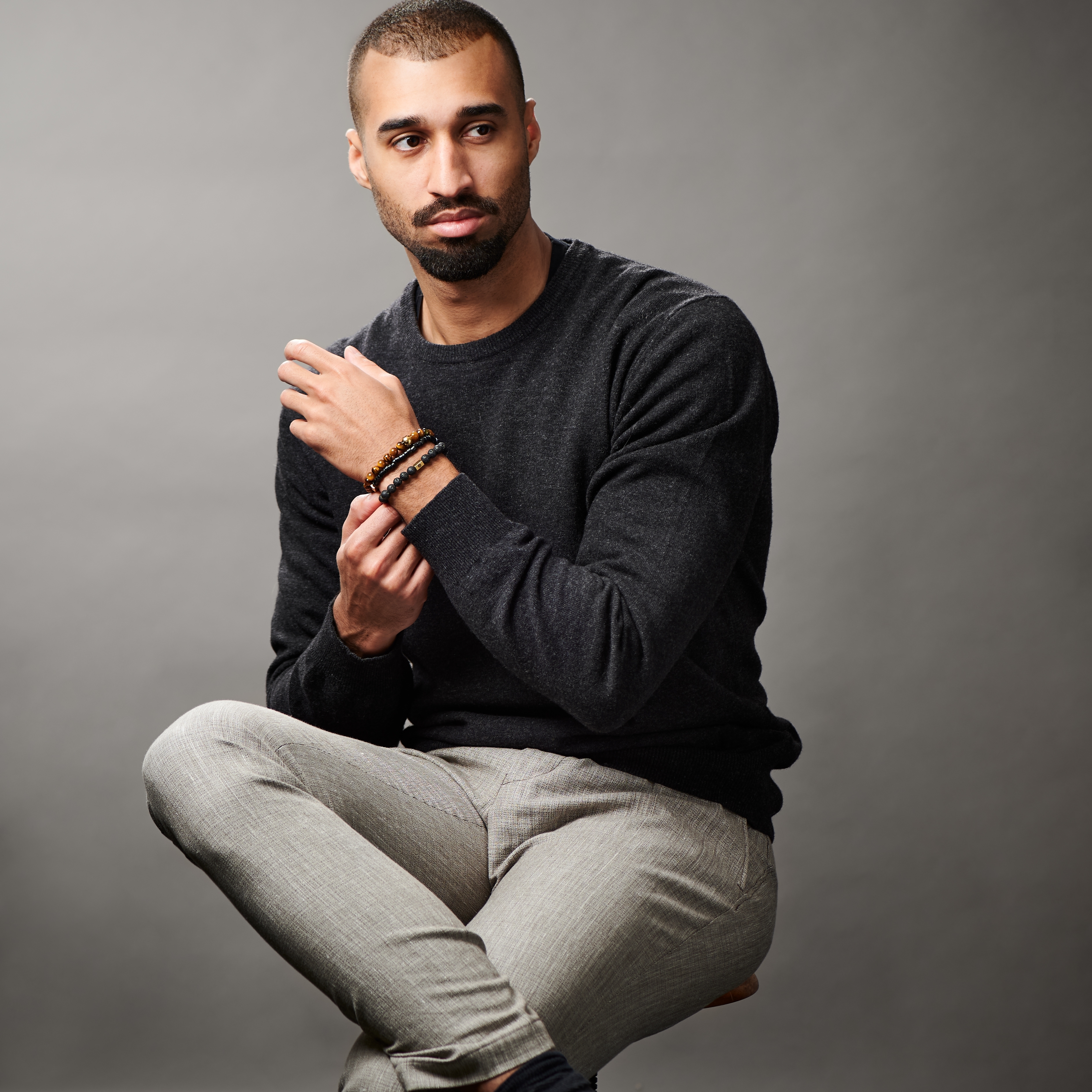 Tiger's Eye and Coconut Miro Bracelet - 4