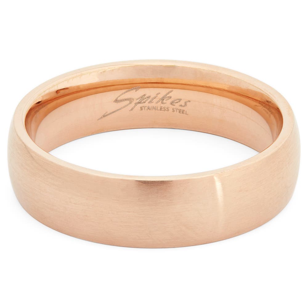 hover: Rose Gold-Tone Stainless Steel Ring hover: Rose Gold-Tone Stainless Steel Ring