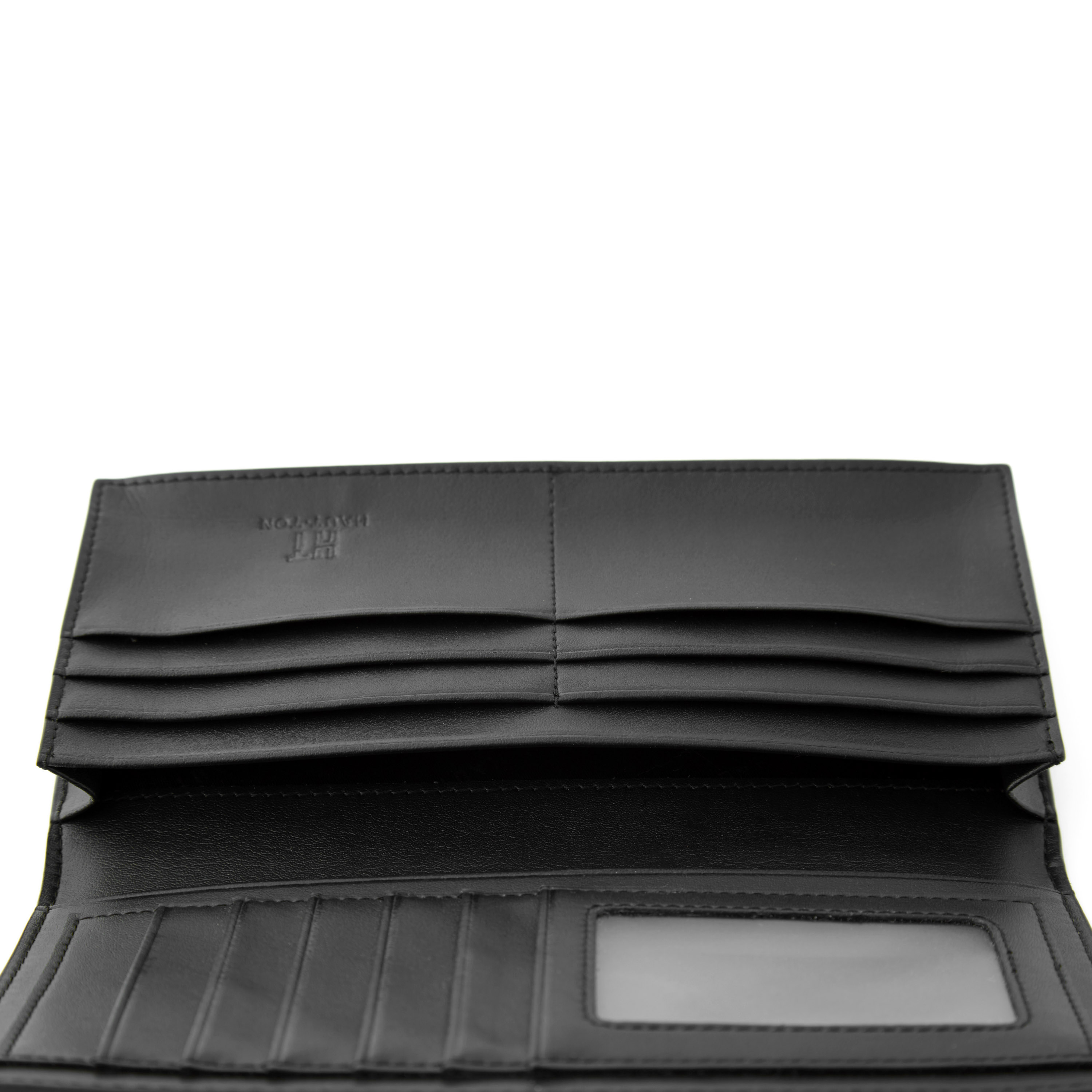 Duży czarnoniebieski portfel we wzór moro - 3