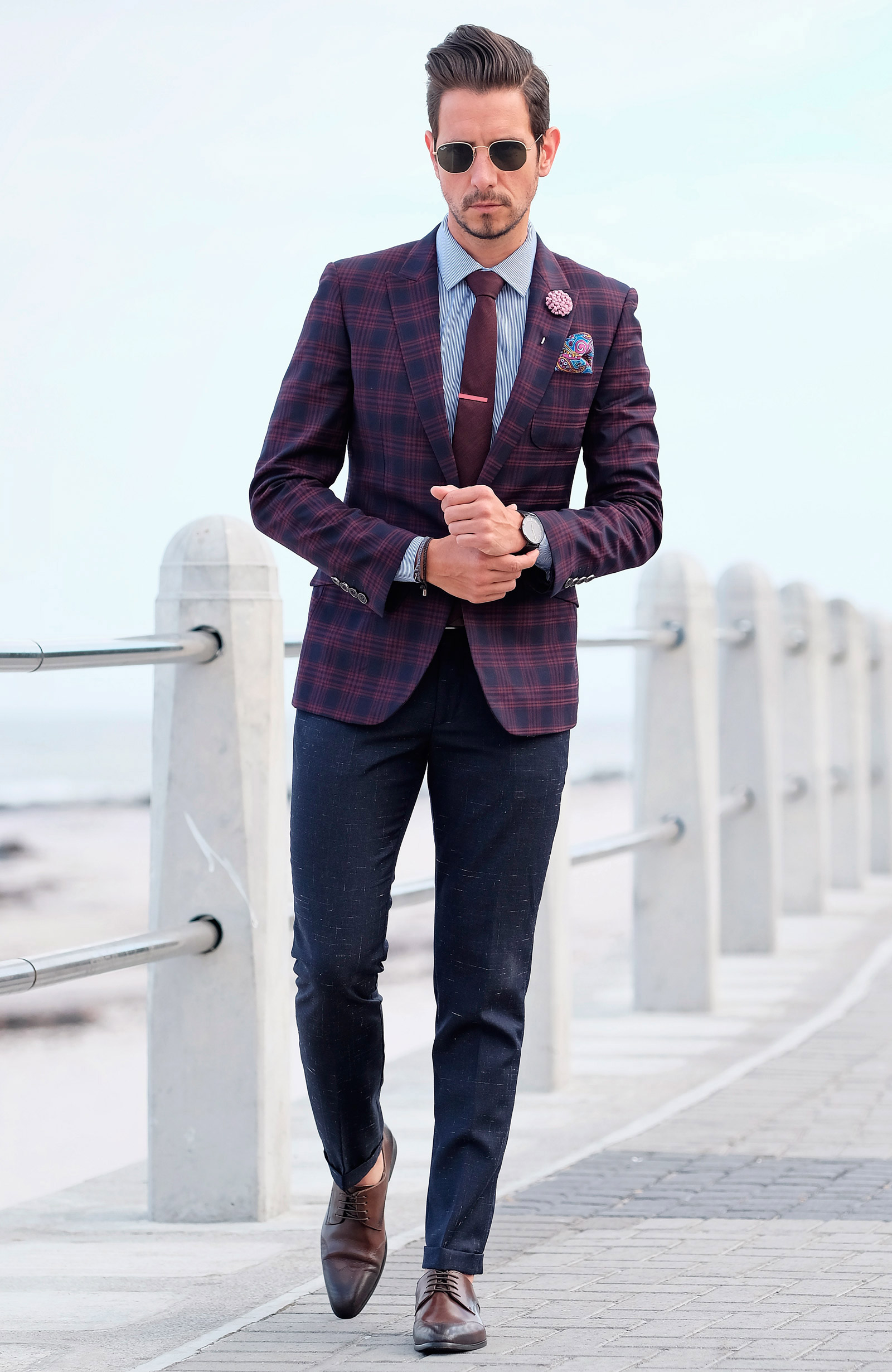 Kreatywna szpilka do marynarki - różowy kwiat - 5