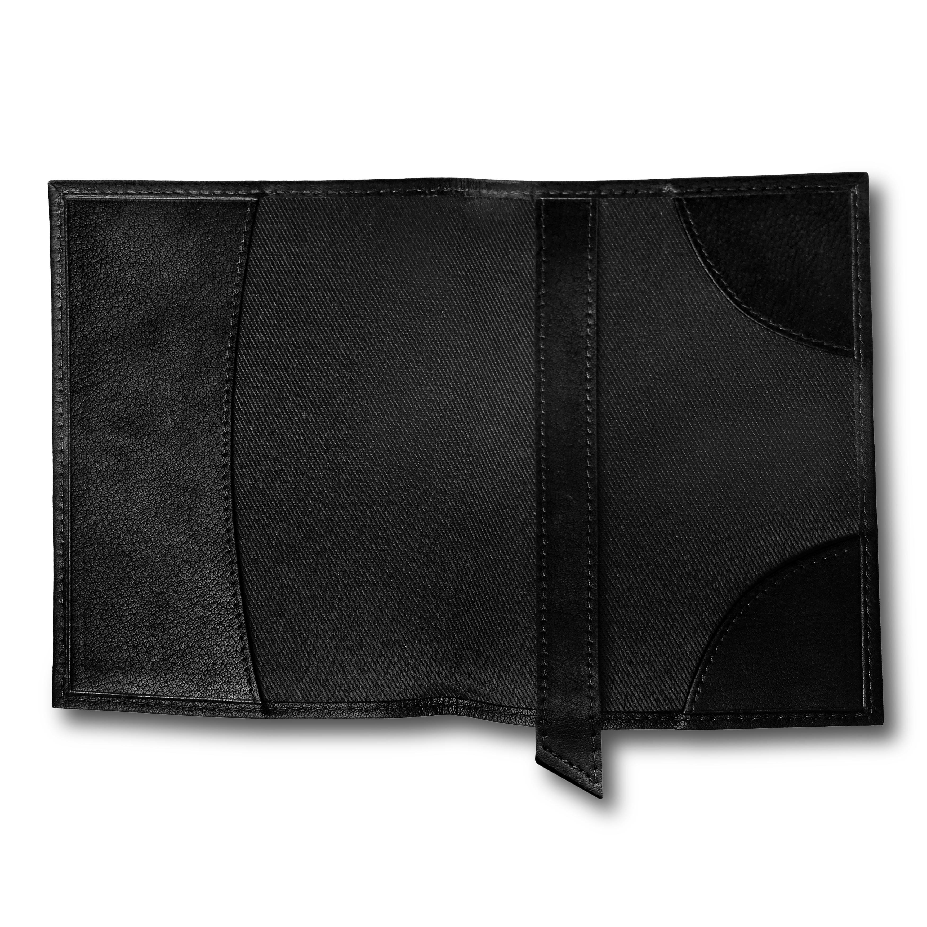 Passport Cover | Black Full-Grain Buffalo Leather - 2