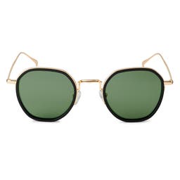 Wylie Thea Polariserede Solbriller i Guldfarve & Grøn