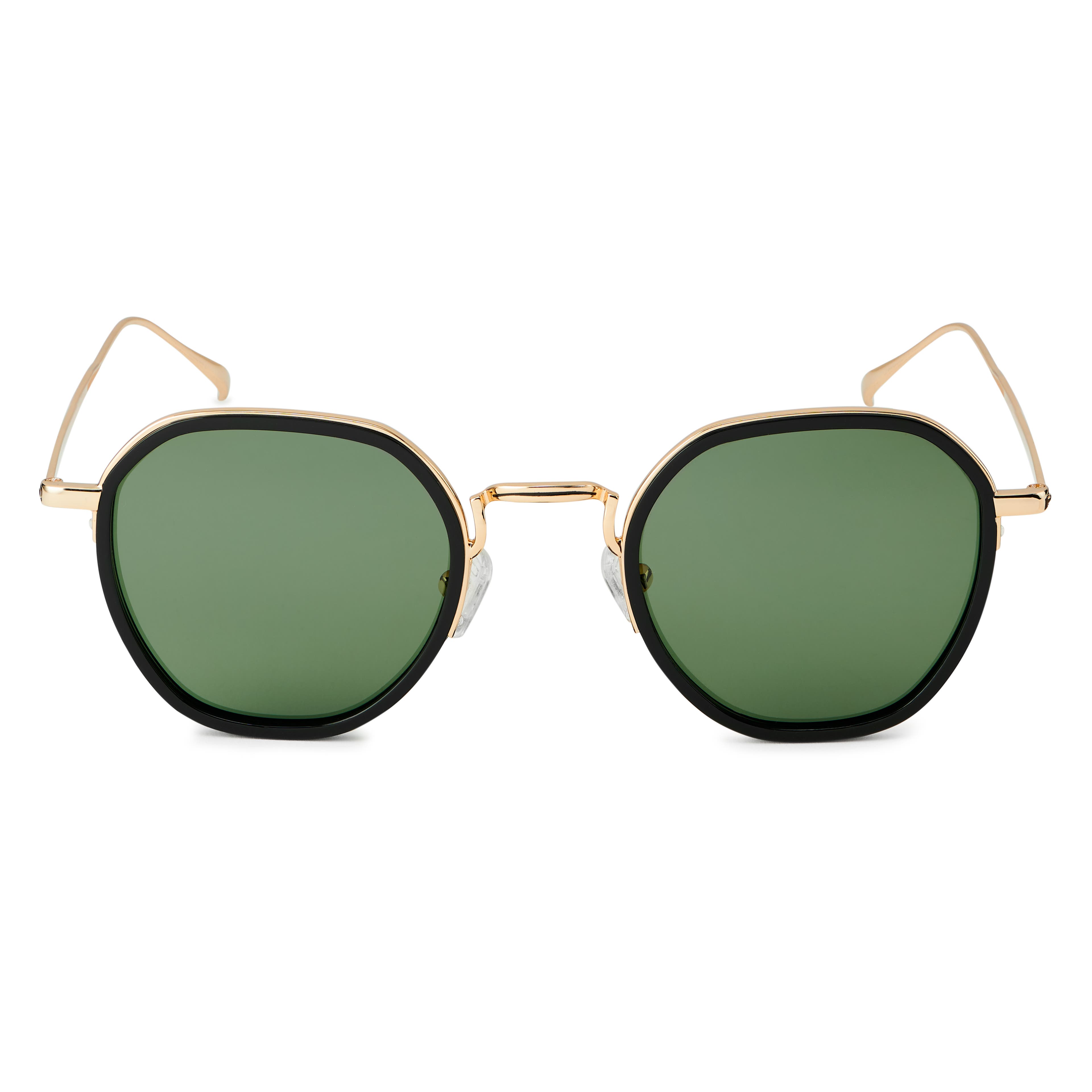 Óculos de Sol Polarizados Dourados e Verdes Wylie Thea