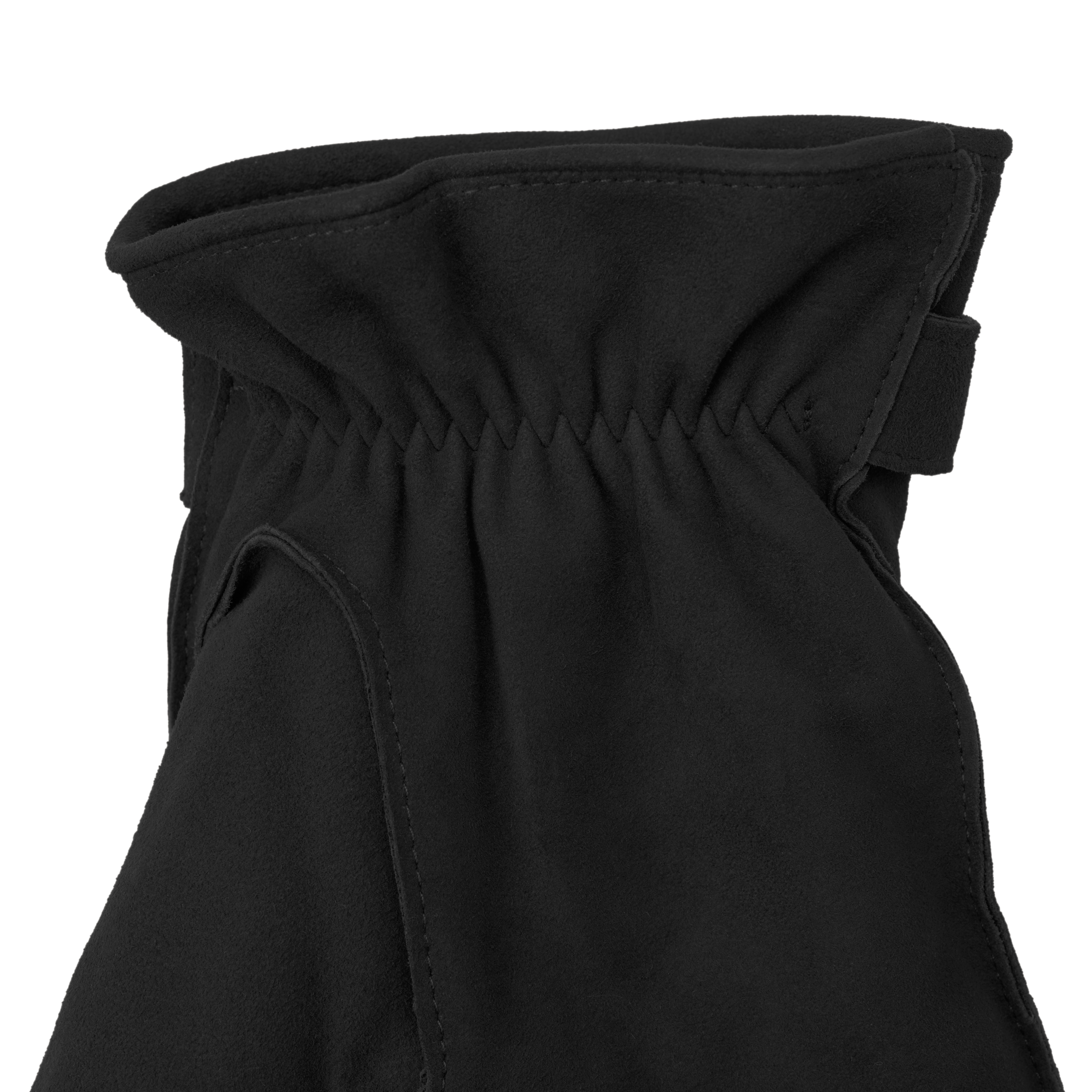 Black Suede Leather Gloves with Buckle | In stock! | Fawler