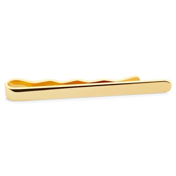 Polished Gold-Tone 2 1/8" (5.5 cm) Rounded Tie Bar Polished Gold-Tone 2 1/8" (5.5 cm) Rounded Tie Bar